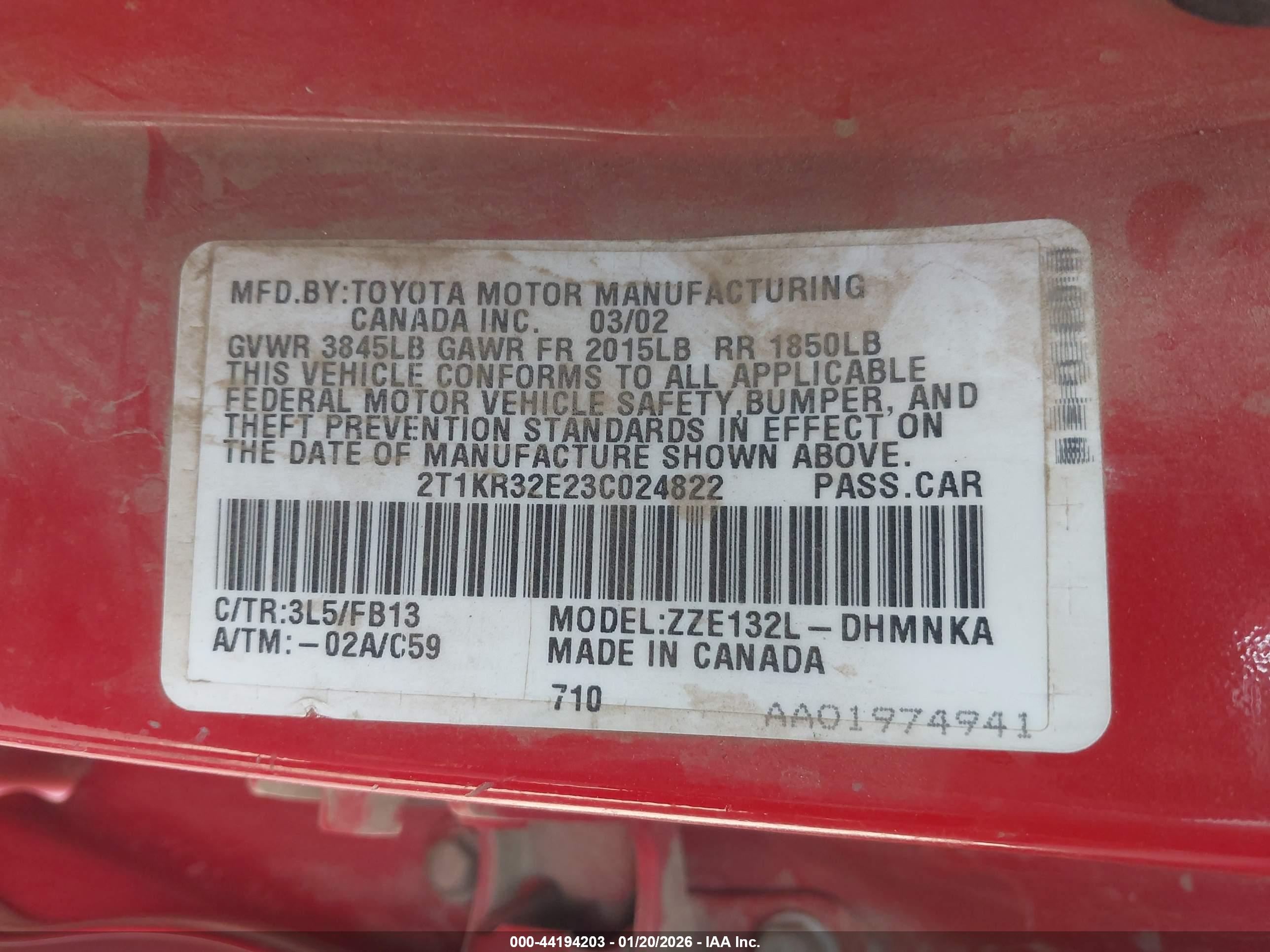 TOYOTA MATRIX image 9