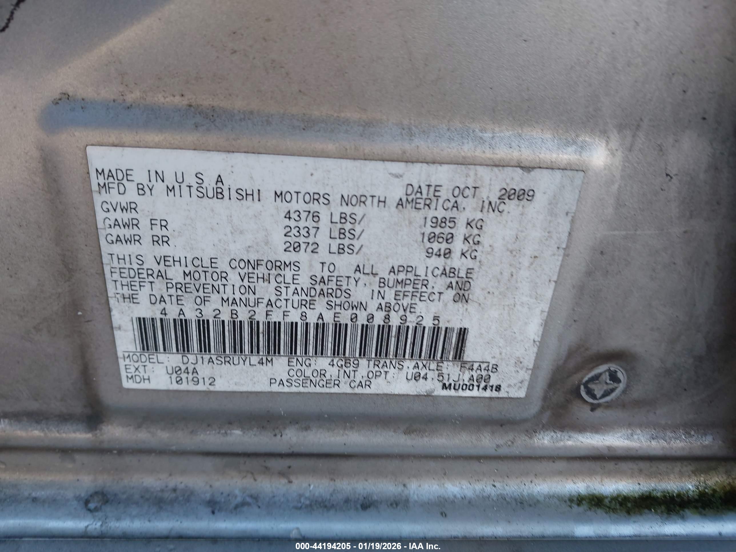 MITSUBISHI GALANT image 9