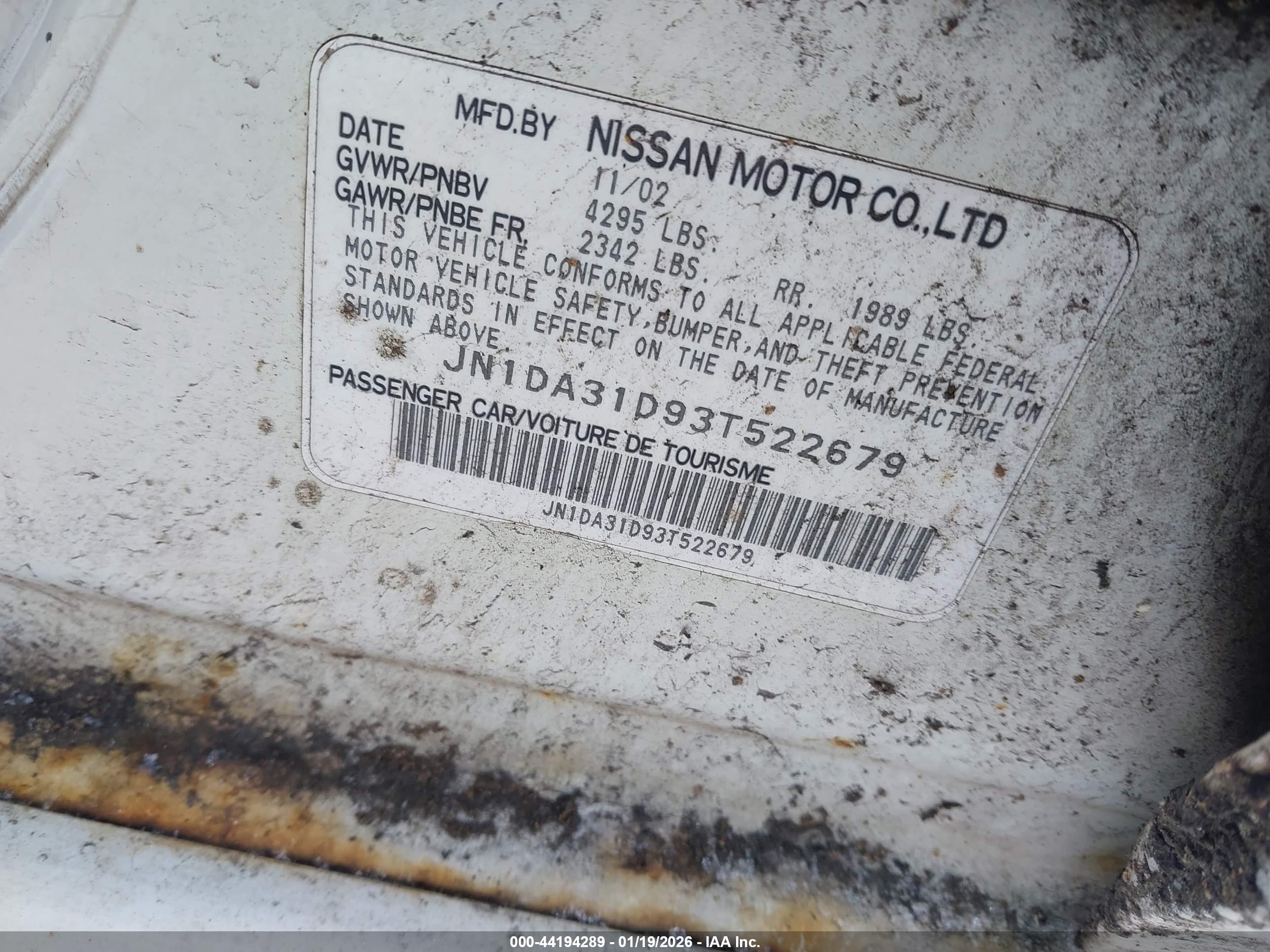 NISSAN MAXIMA image 9