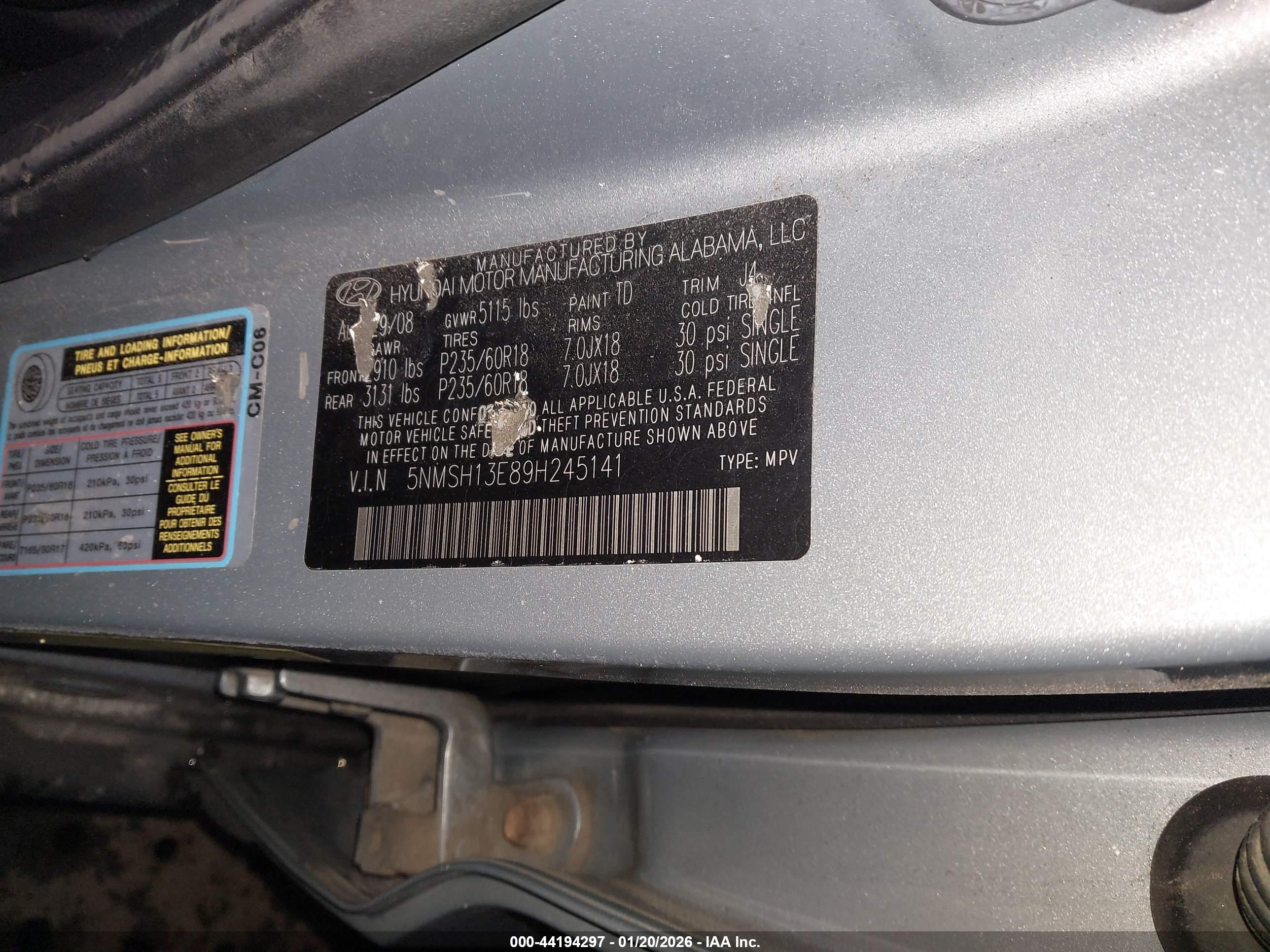 HYUNDAI SANTA image 9