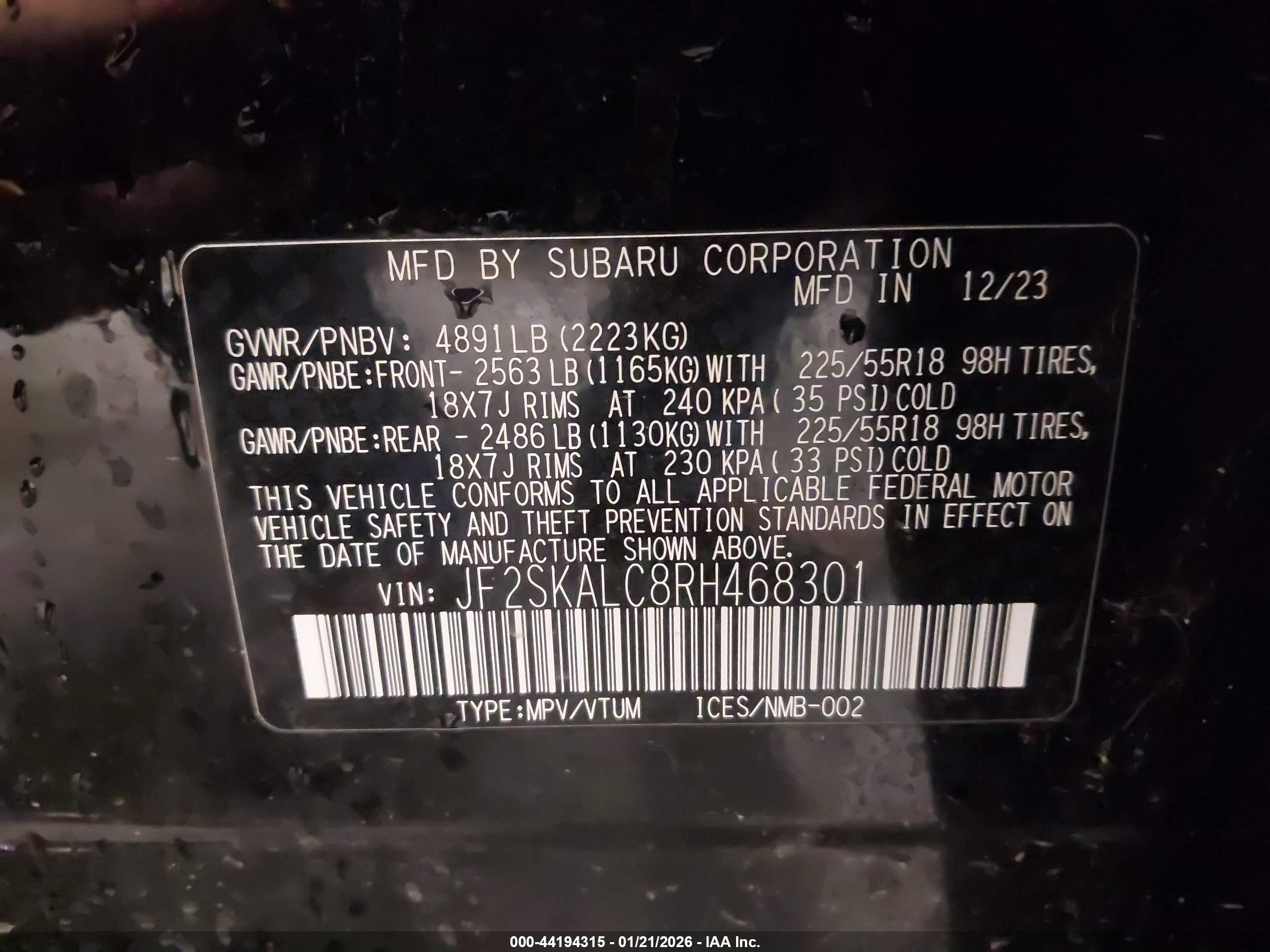 SUBARU FORESTER image 9
