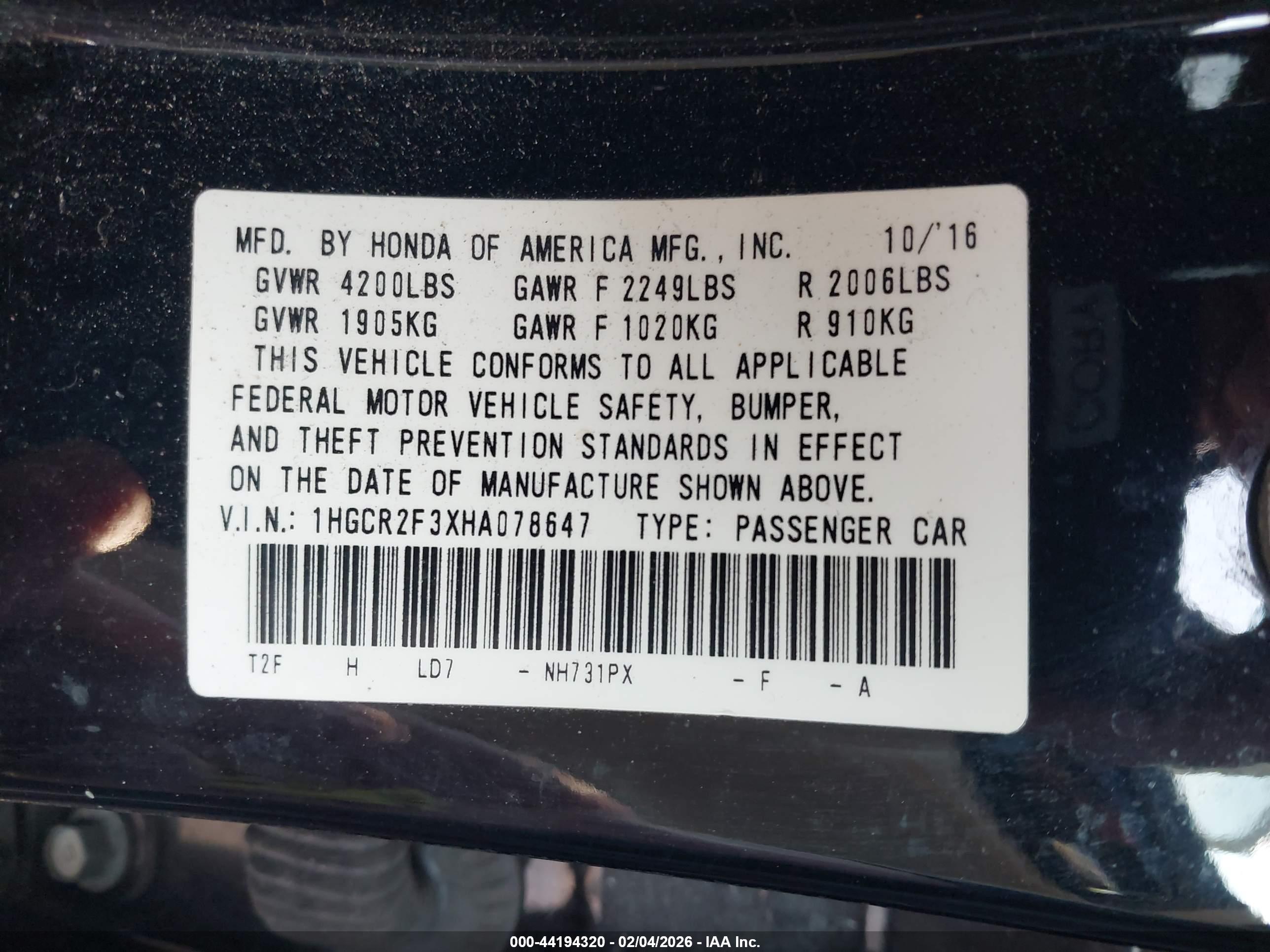 HONDA ACCORD image 9