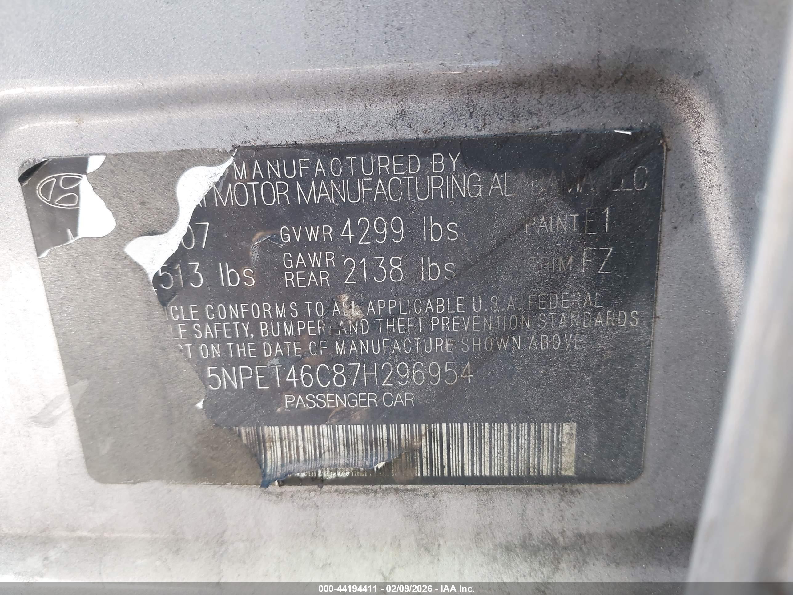 HYUNDAI SONATA image 9
