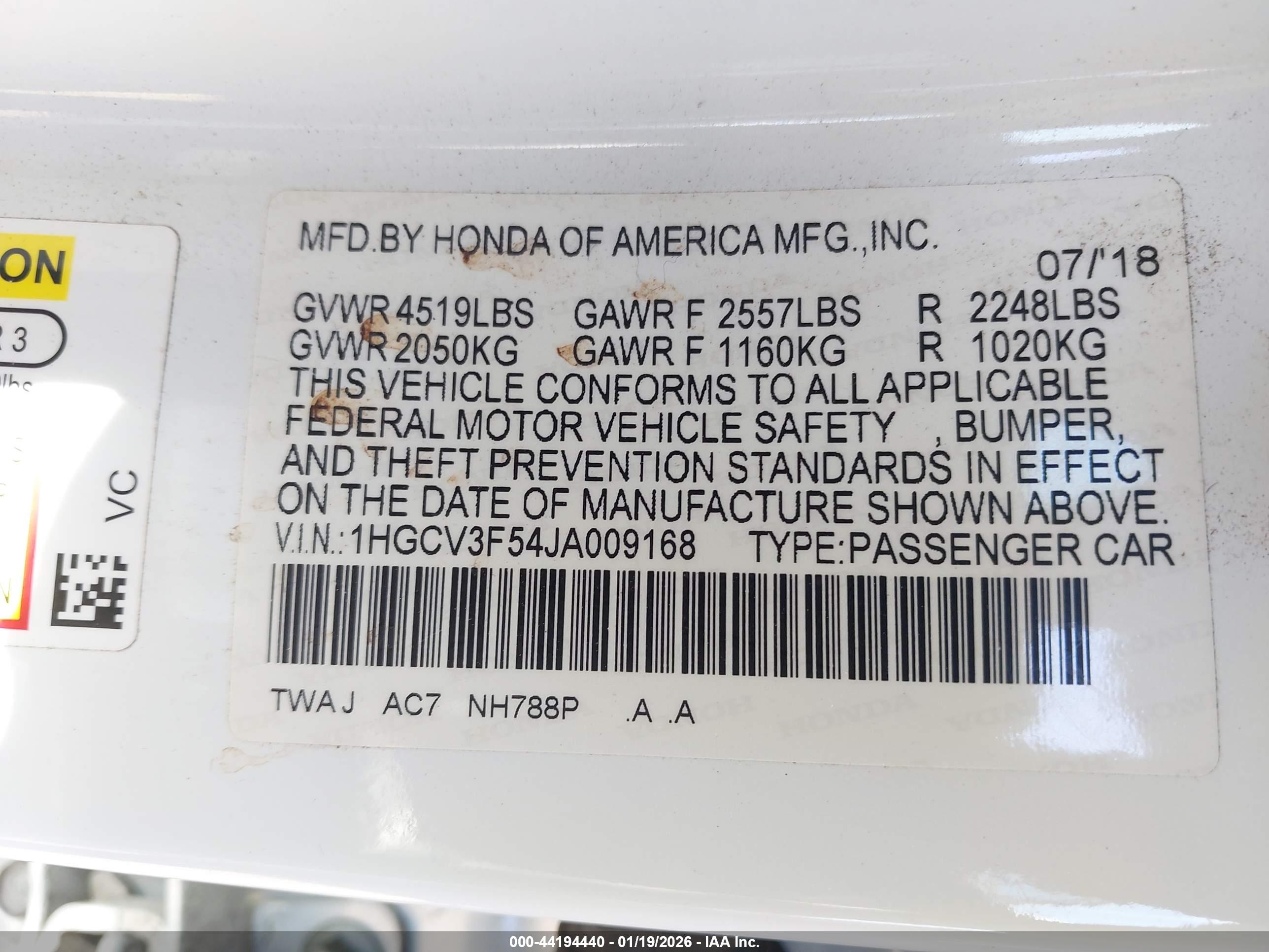 HONDA ACCORD image 9