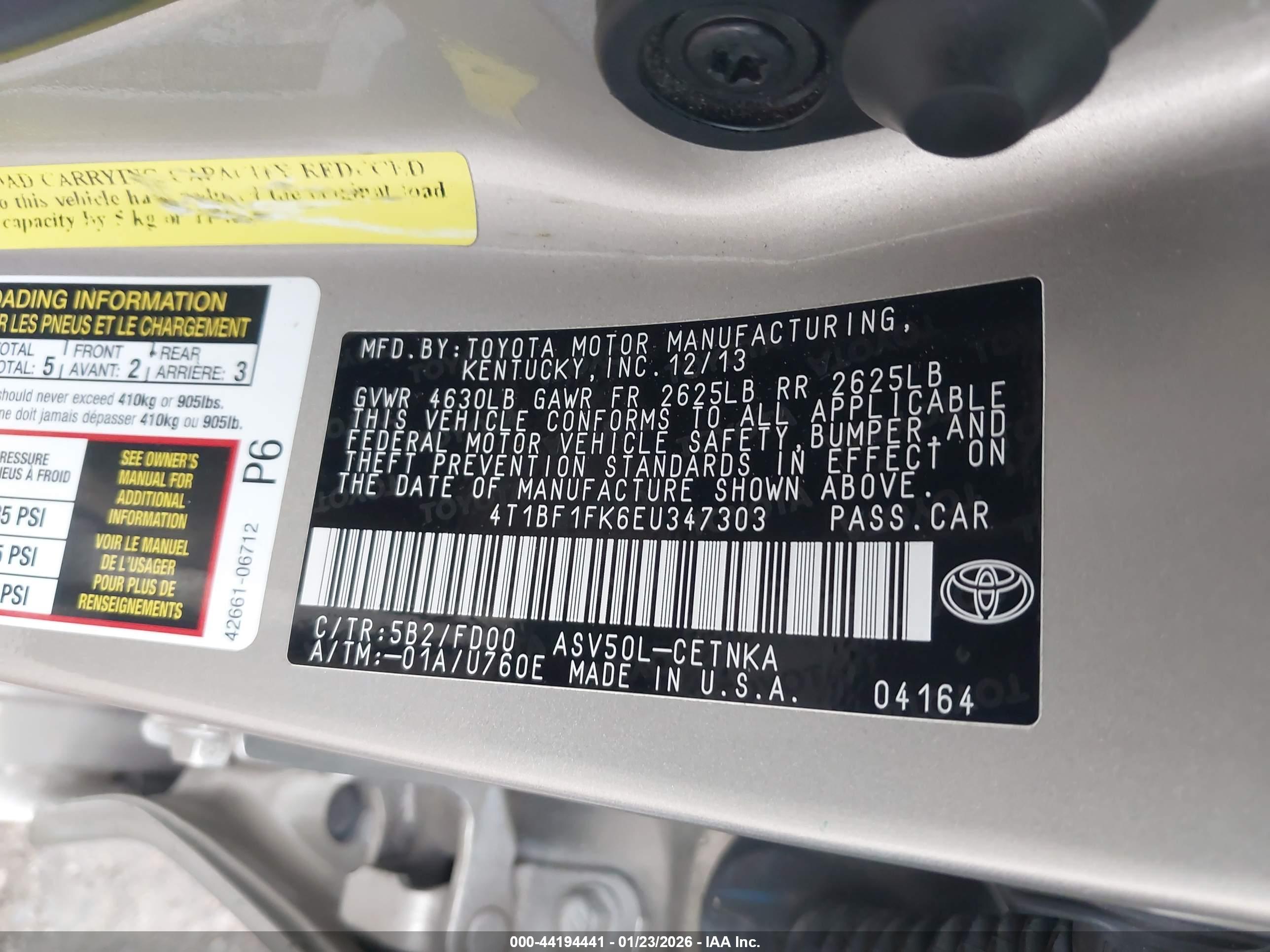 TOYOTA CAMRY image 9