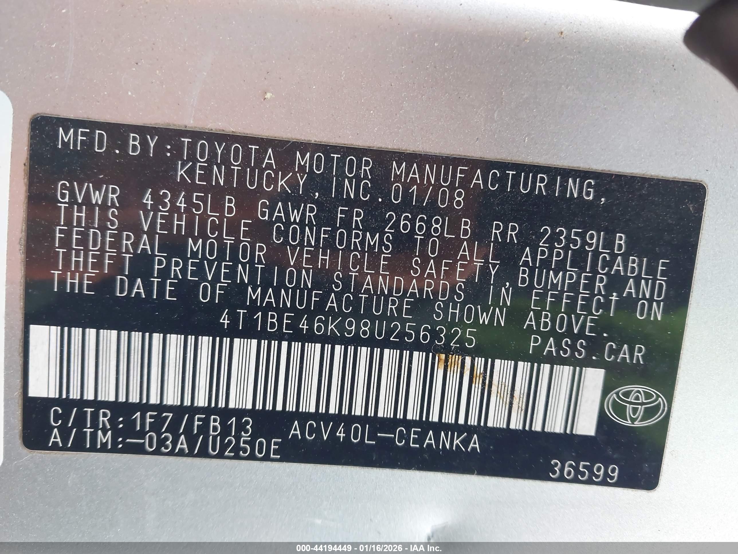 TOYOTA CAMRY image 9