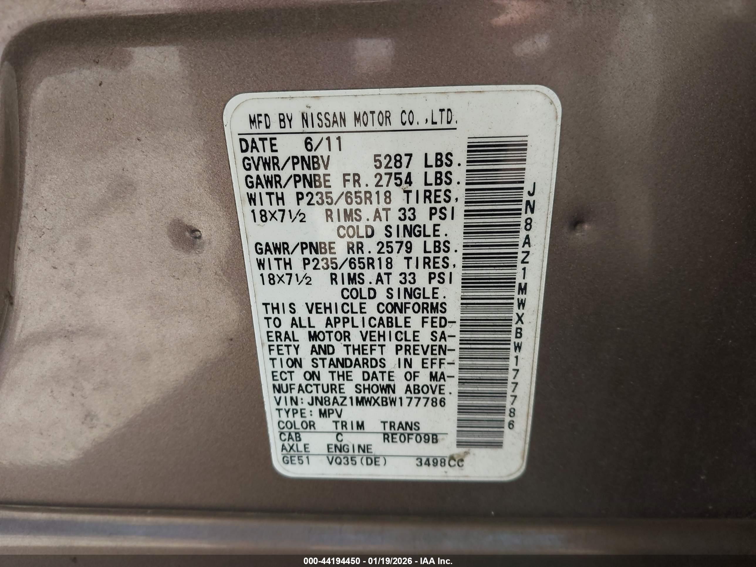NISSAN MURANO image 9