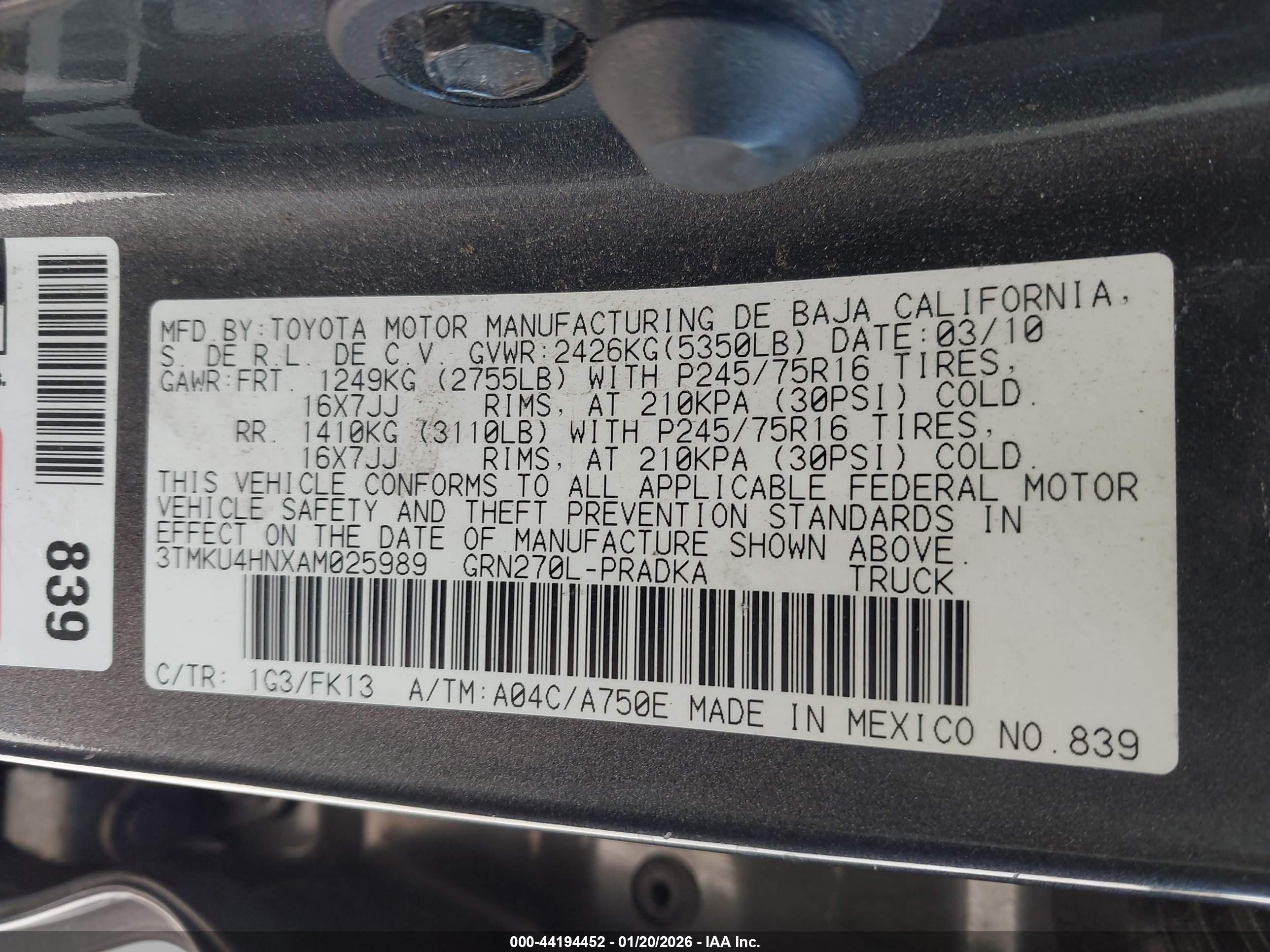 TOYOTA TACOMA image 9
