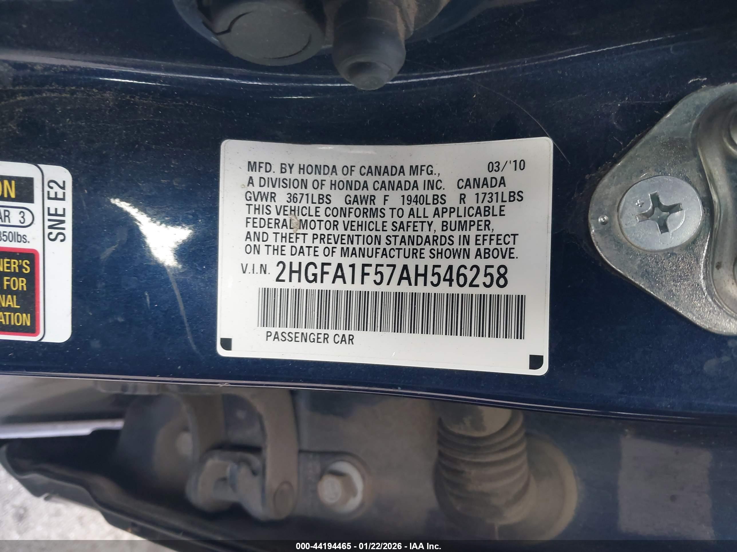 HONDA CIVIC image 9