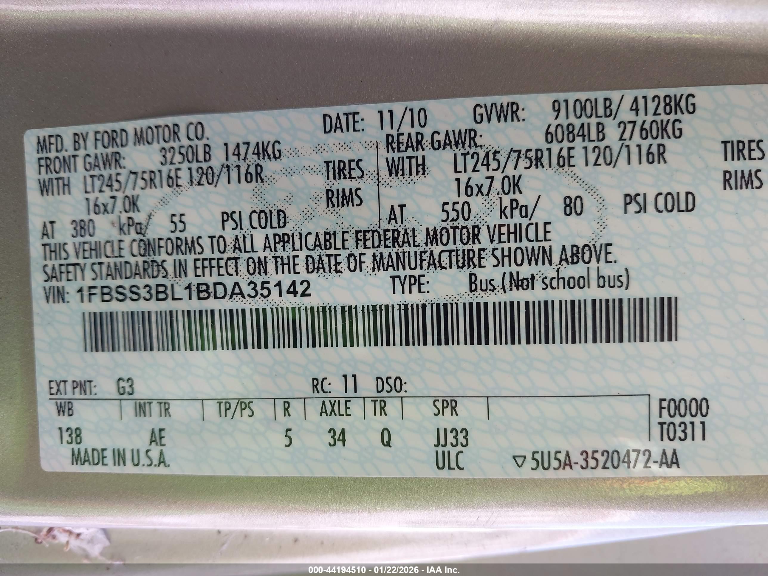 FORD E-350 image 9