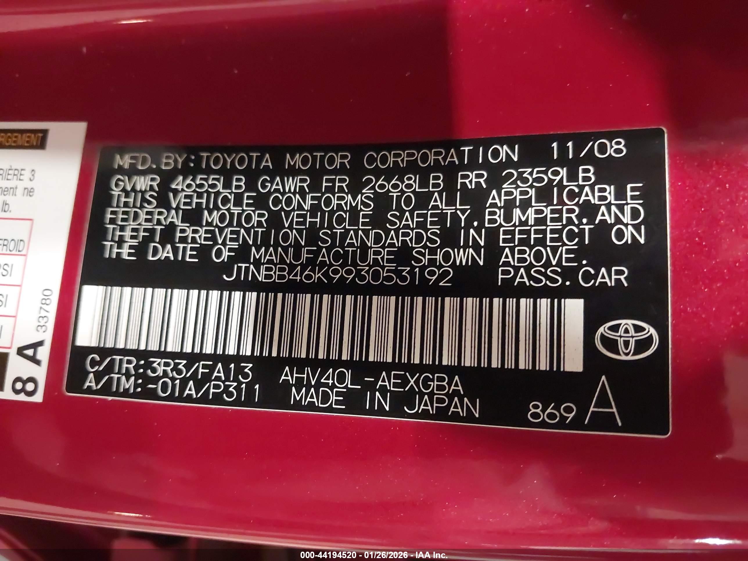TOYOTA CAMRY image 9