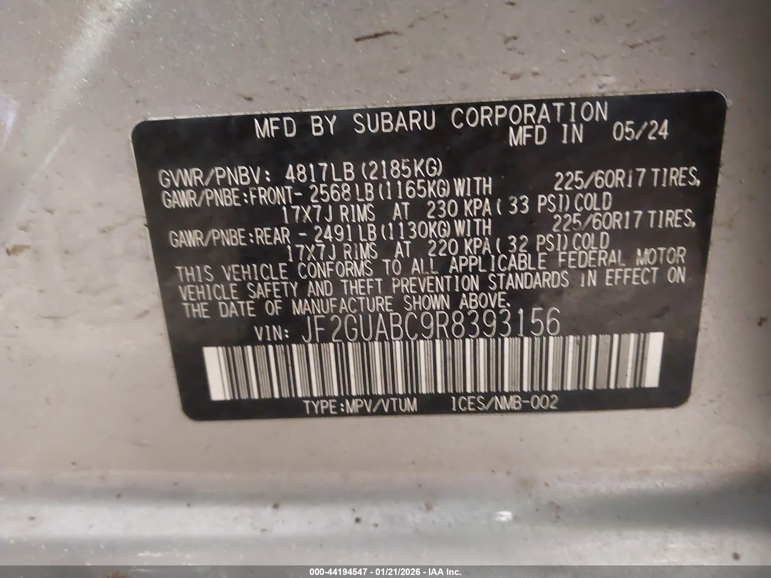 SUBARU CROSSTREK image 9