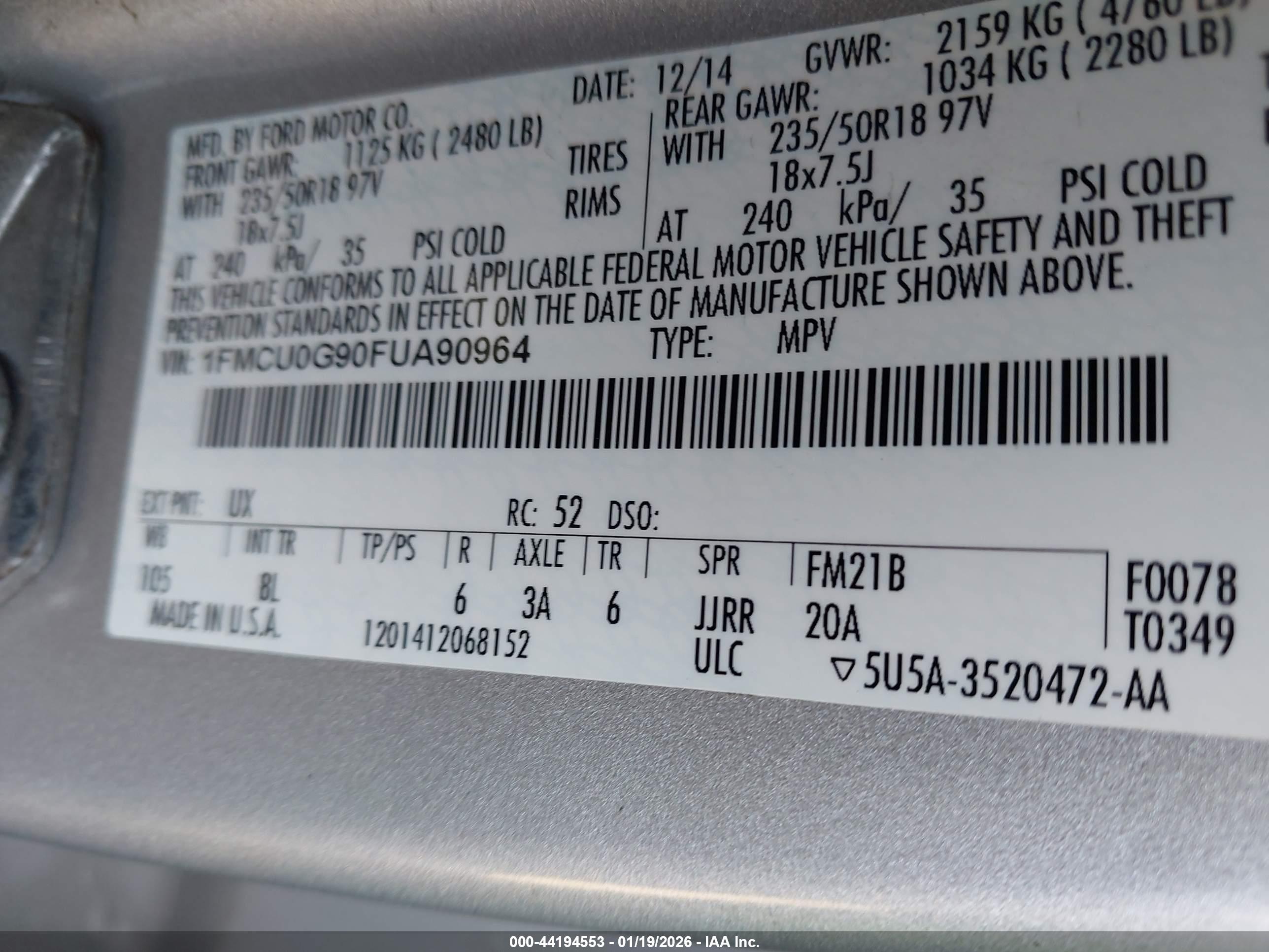 FORD ESCAPE image 9