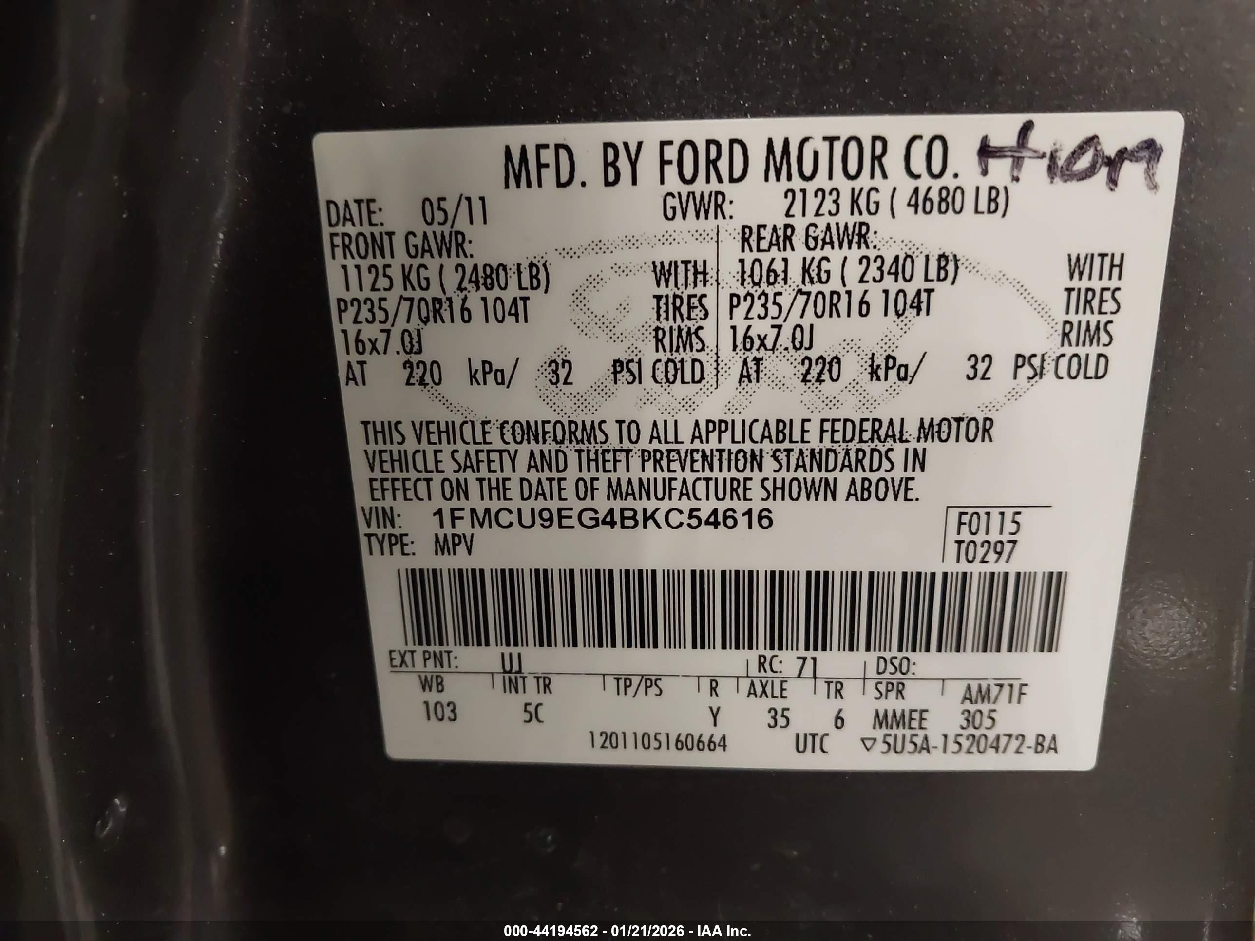 FORD ESCAPE image 9