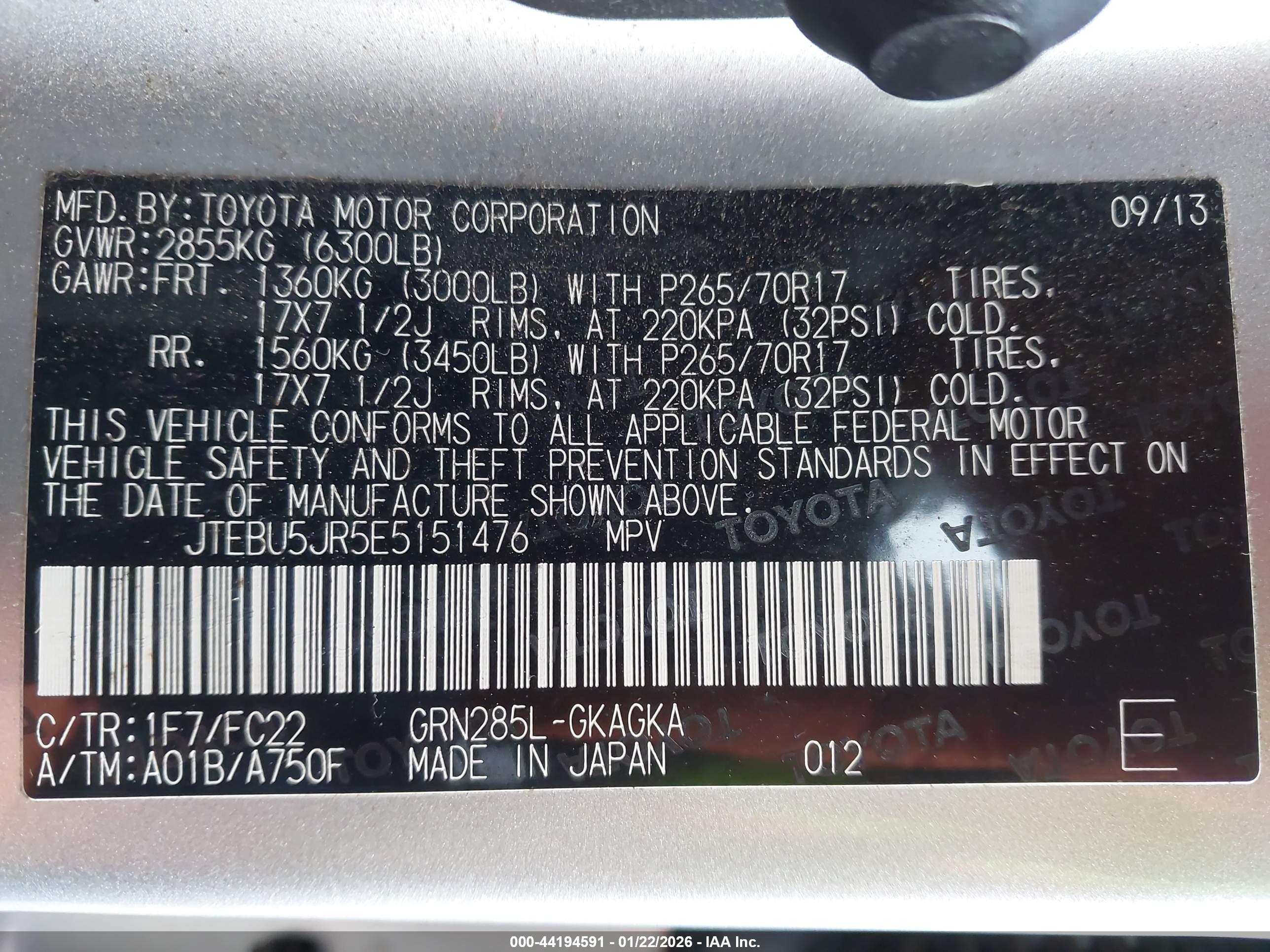 TOYOTA 4RUNNER image 9