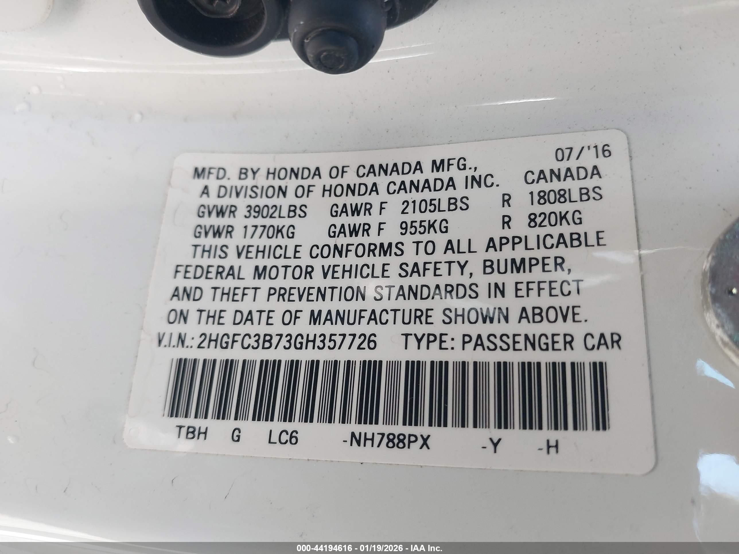 HONDA CIVIC image 9