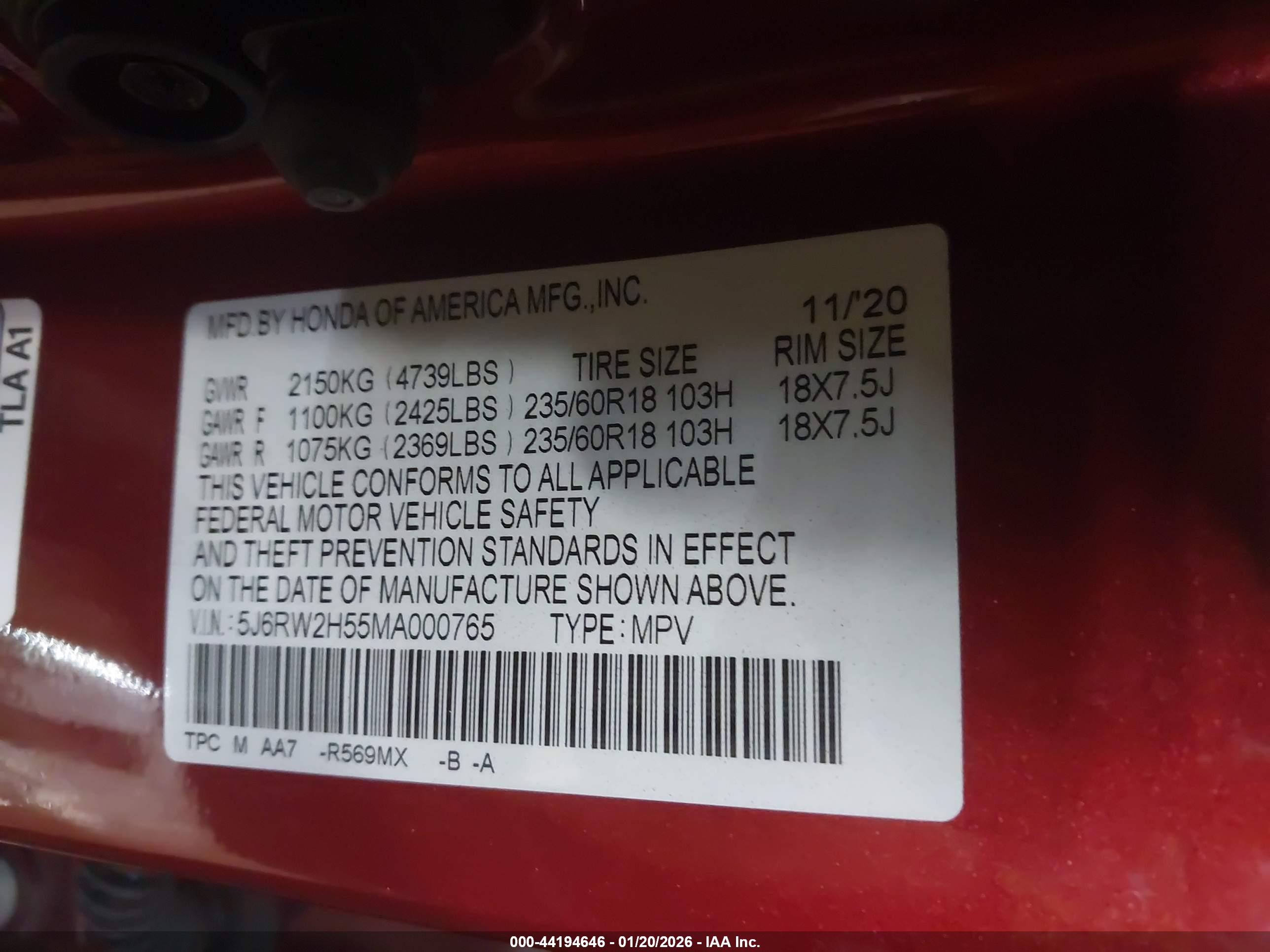 HONDA CR-V image 9
