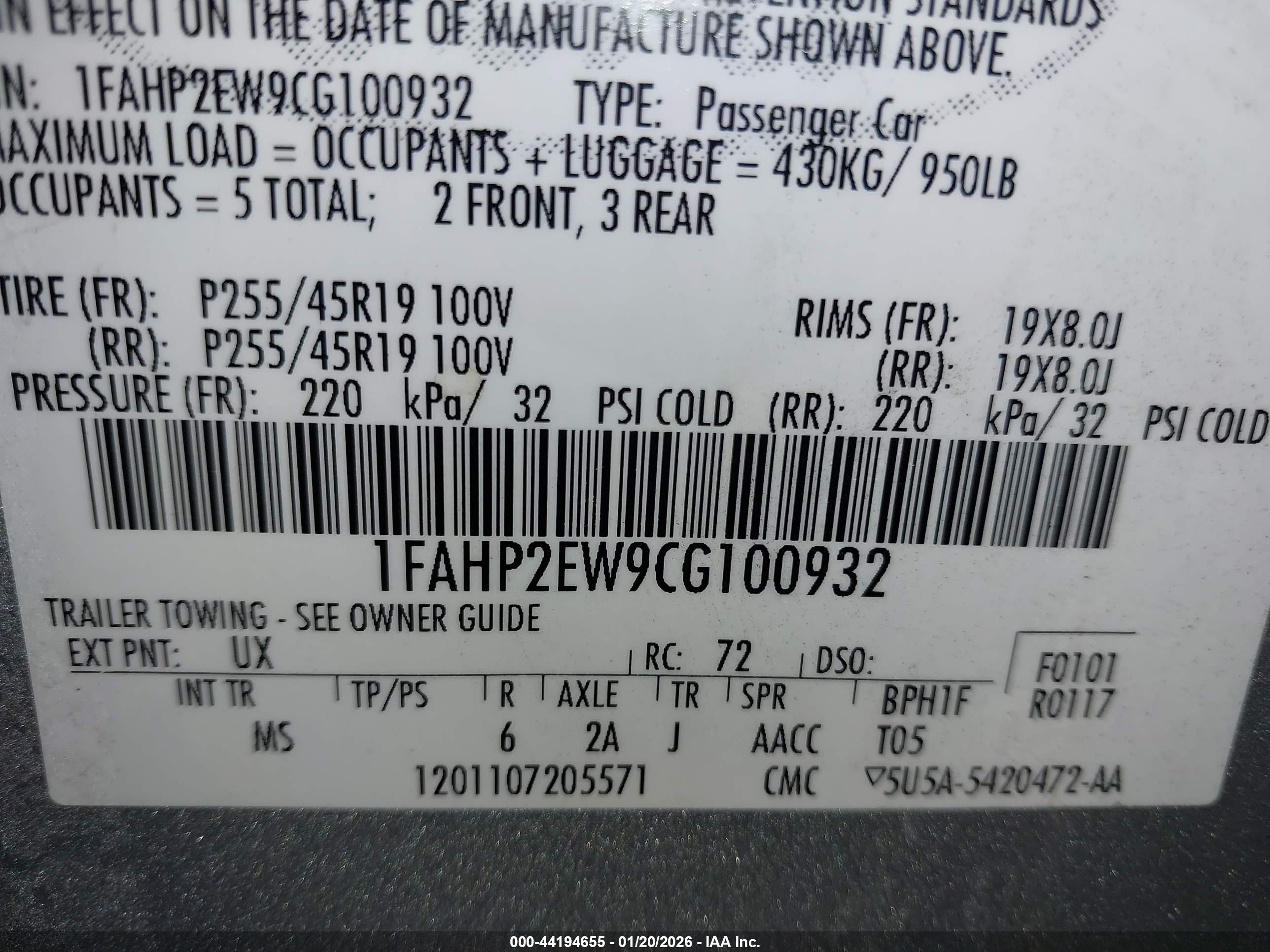 FORD TAURUS image 9