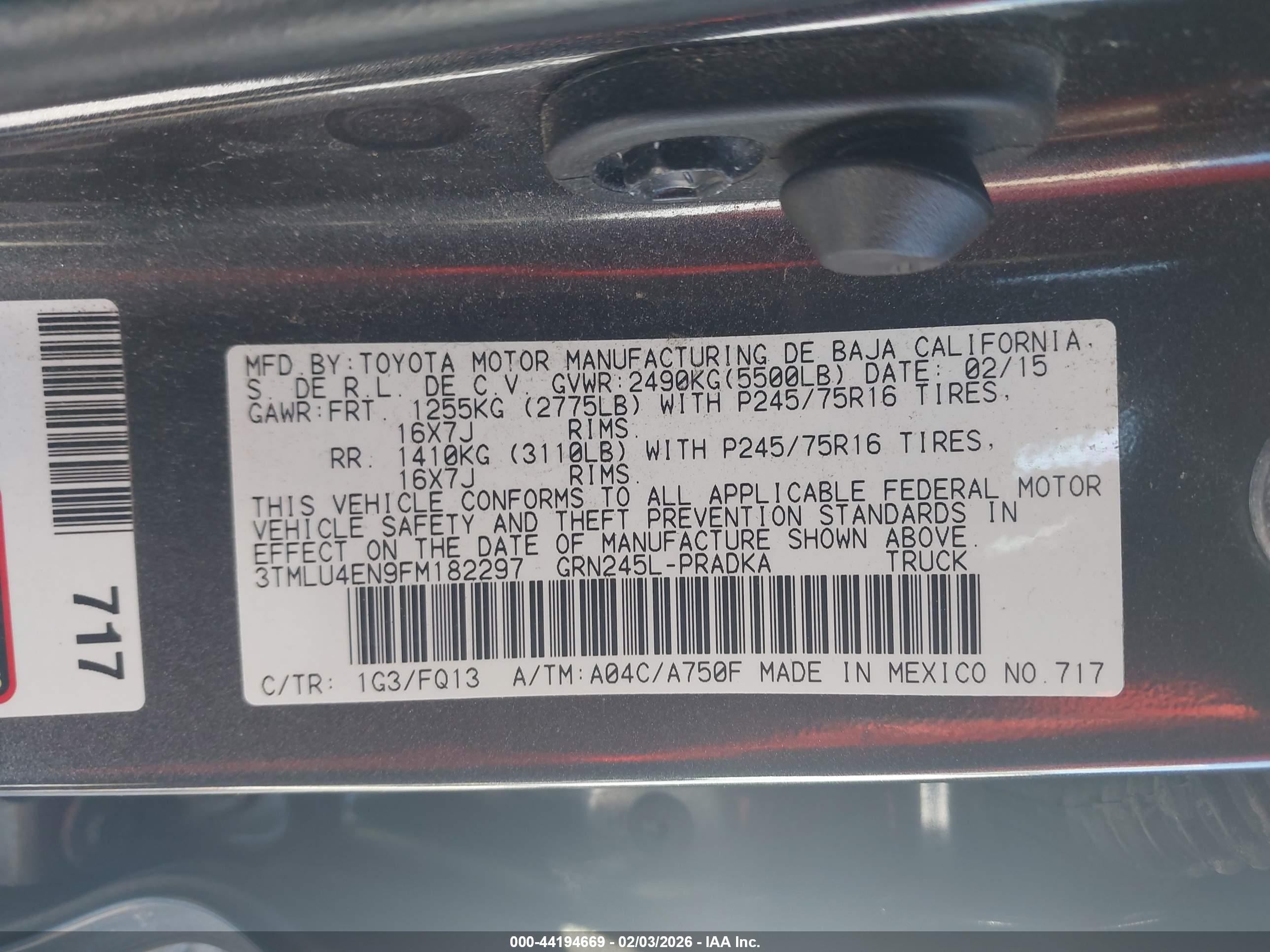 TOYOTA TACOMA image 9