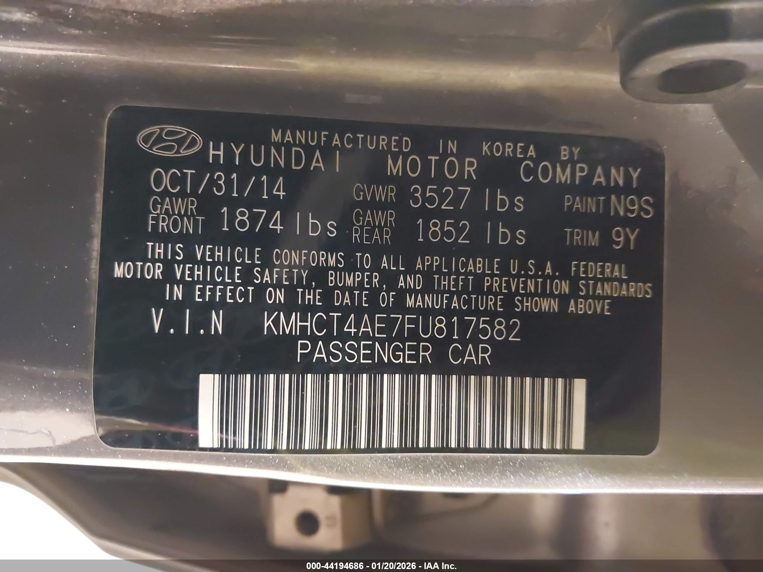 HYUNDAI ACCENT image 9