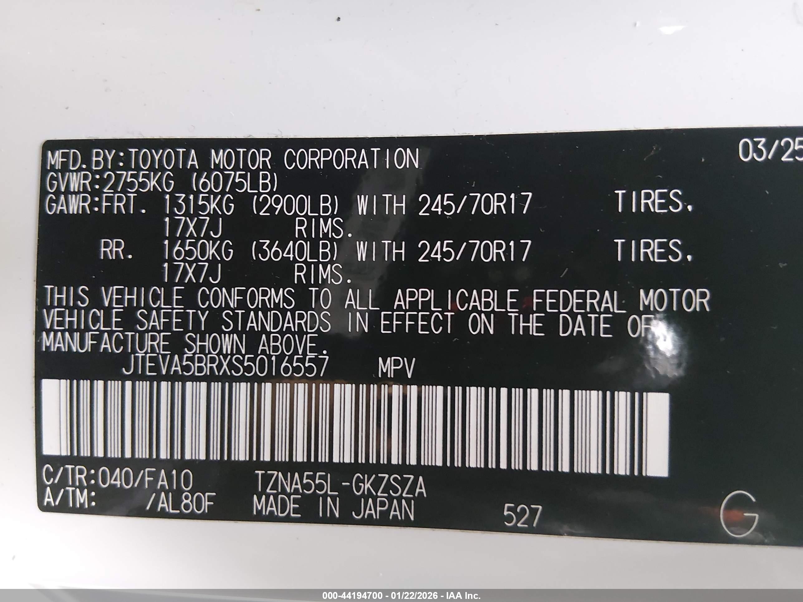 TOYOTA 4RUNNER image 9