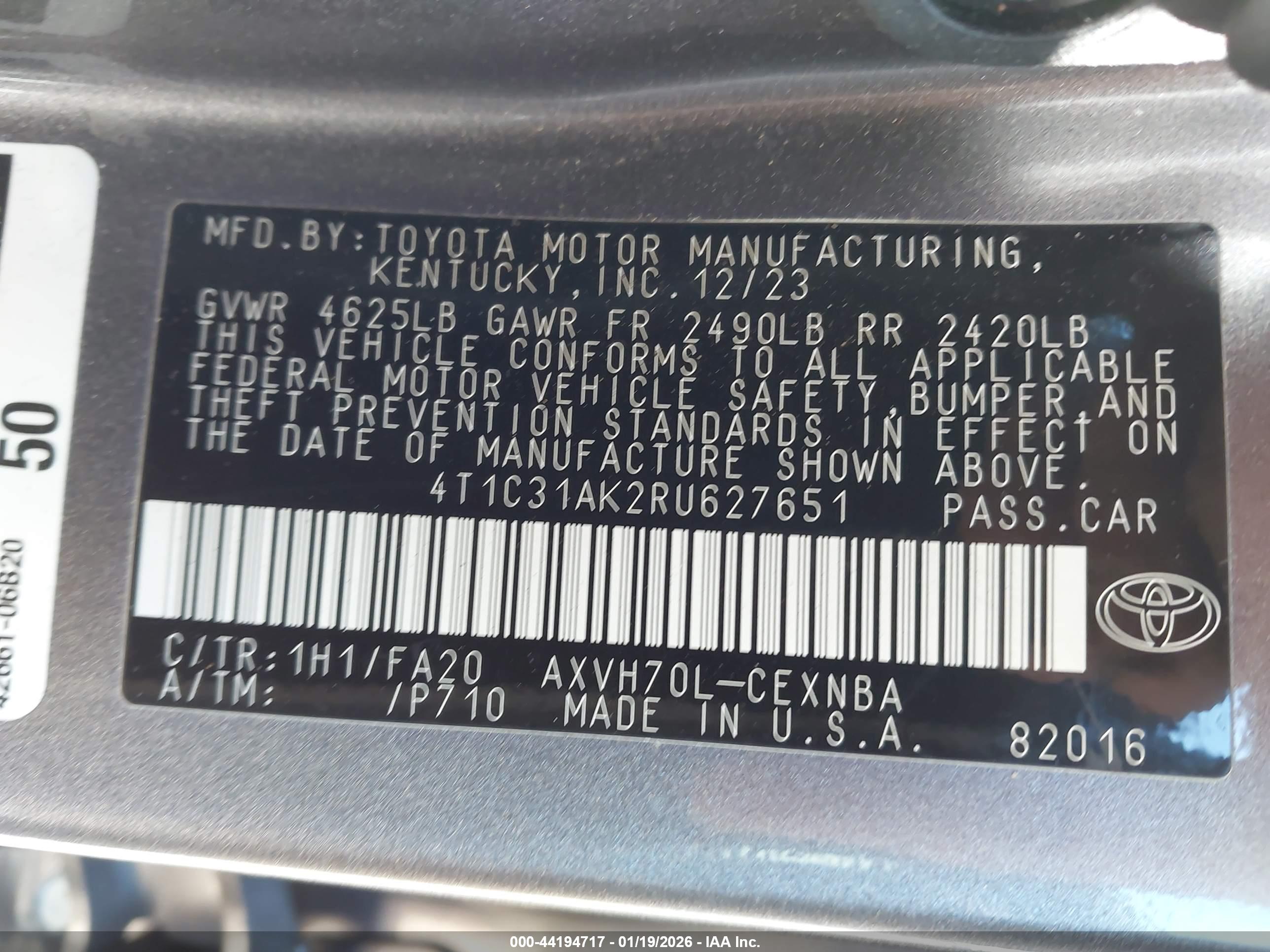 TOYOTA CAMRY image 9