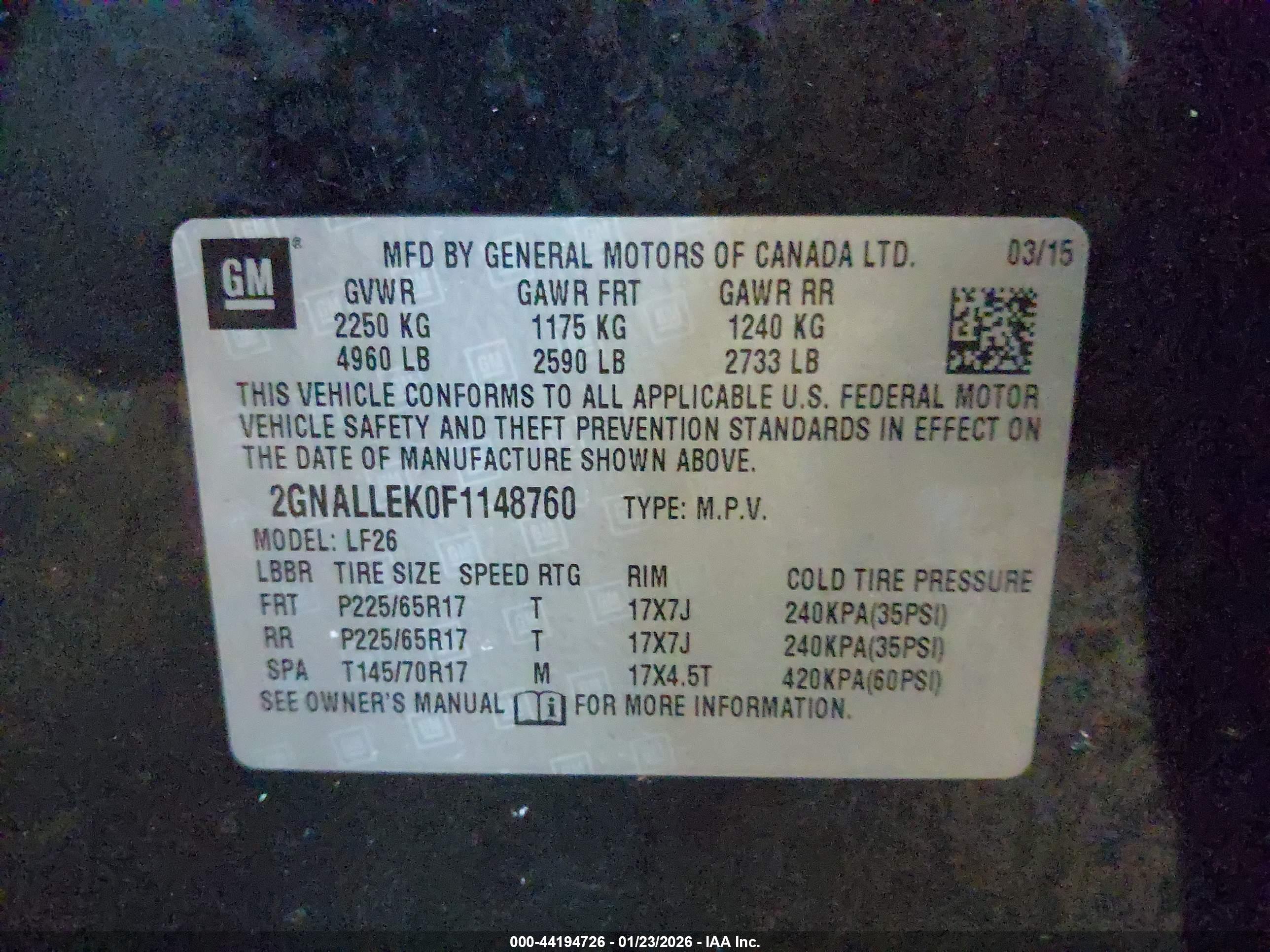 CHEVROLET EQUINOX image 9
