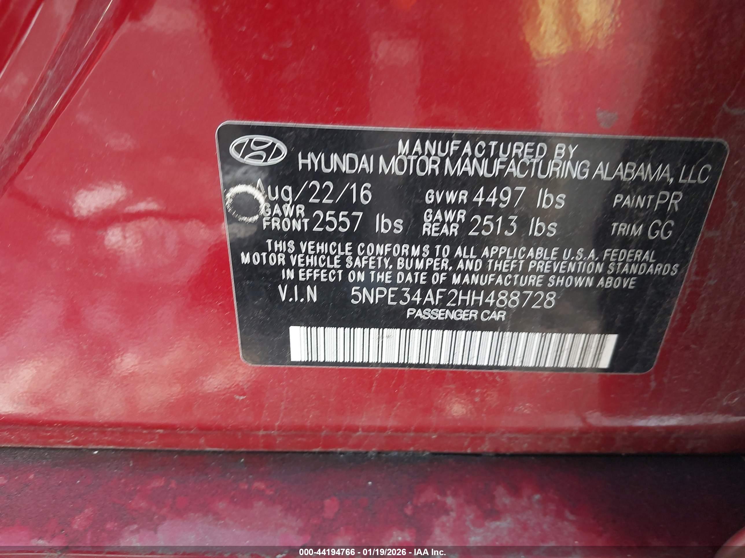 HYUNDAI SONATA image 9