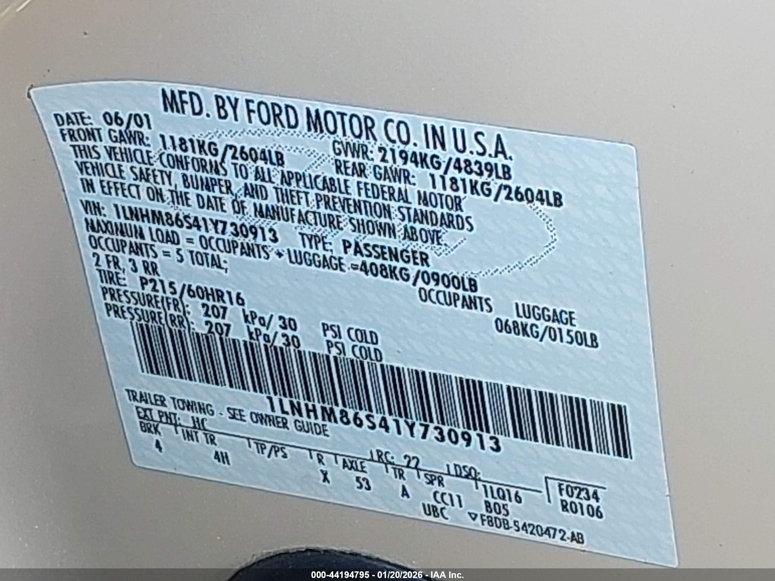 LINCOLN LS image 9