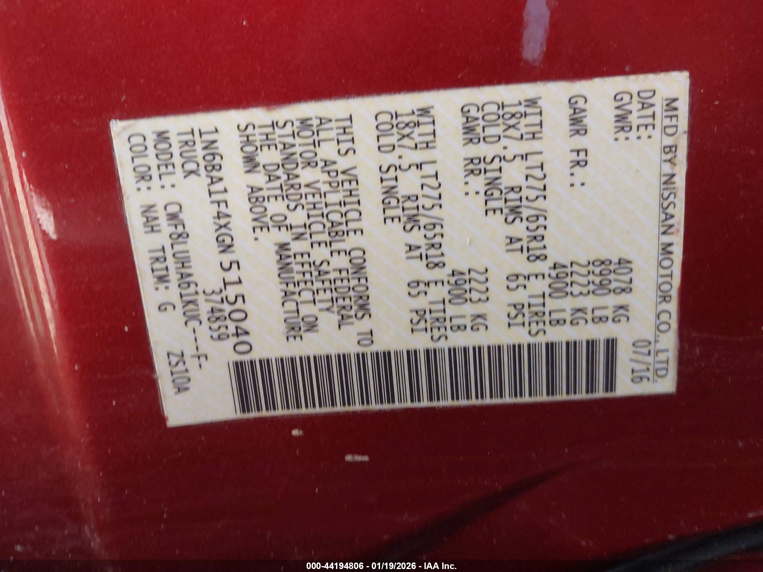 NISSAN TITAN image 9
