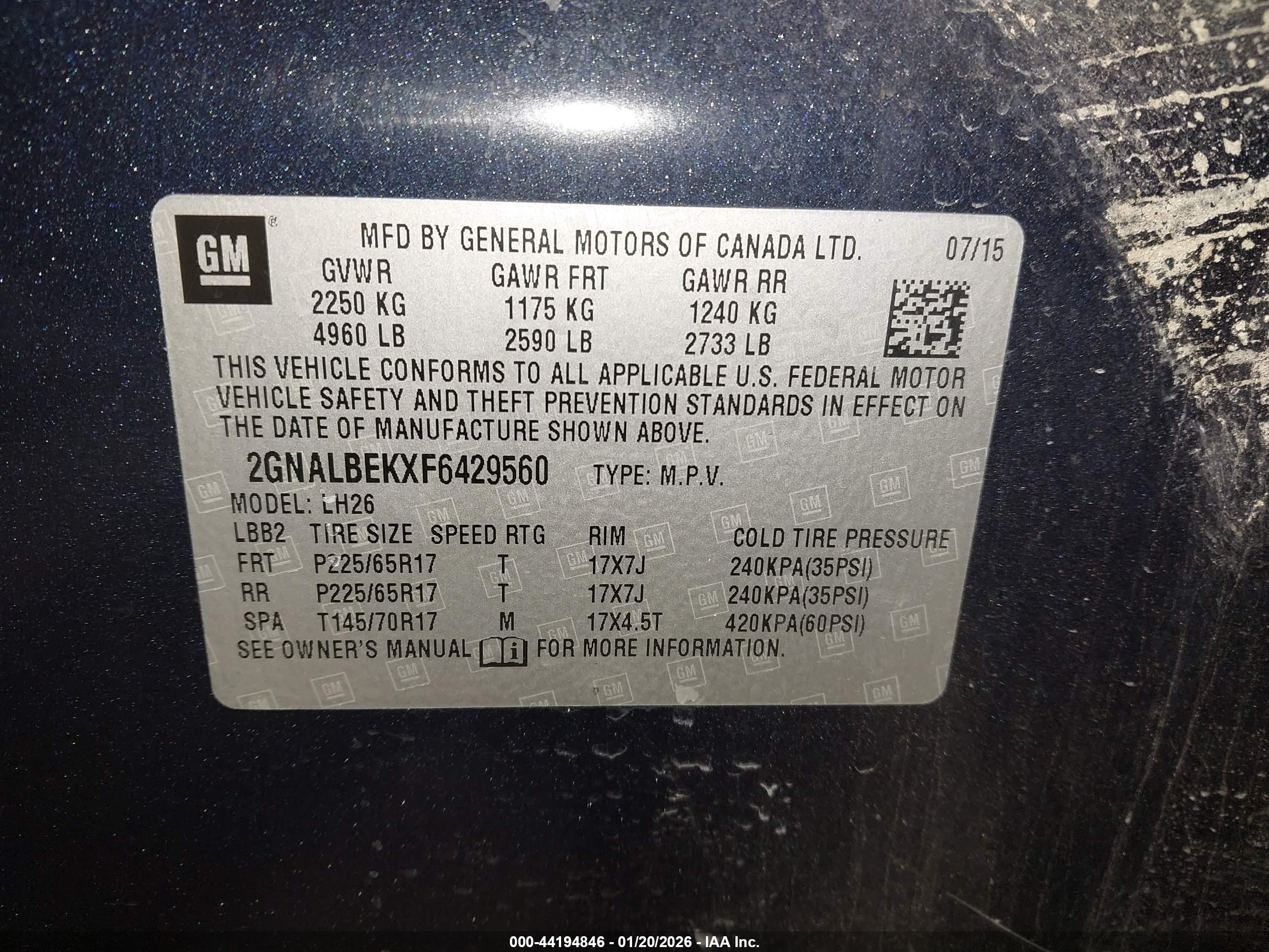 CHEVROLET EQUINOX image 9