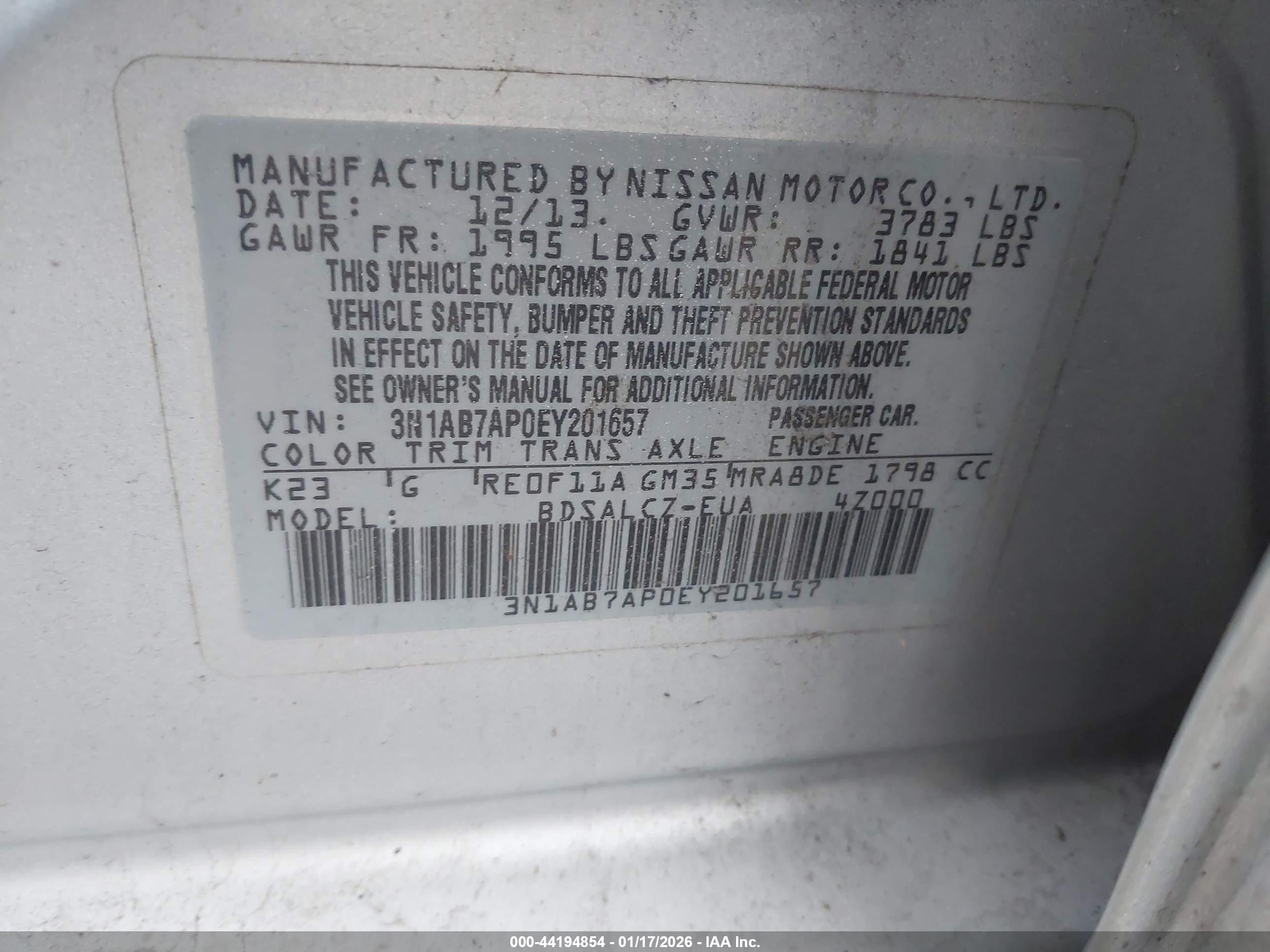 NISSAN SENTRA image 9