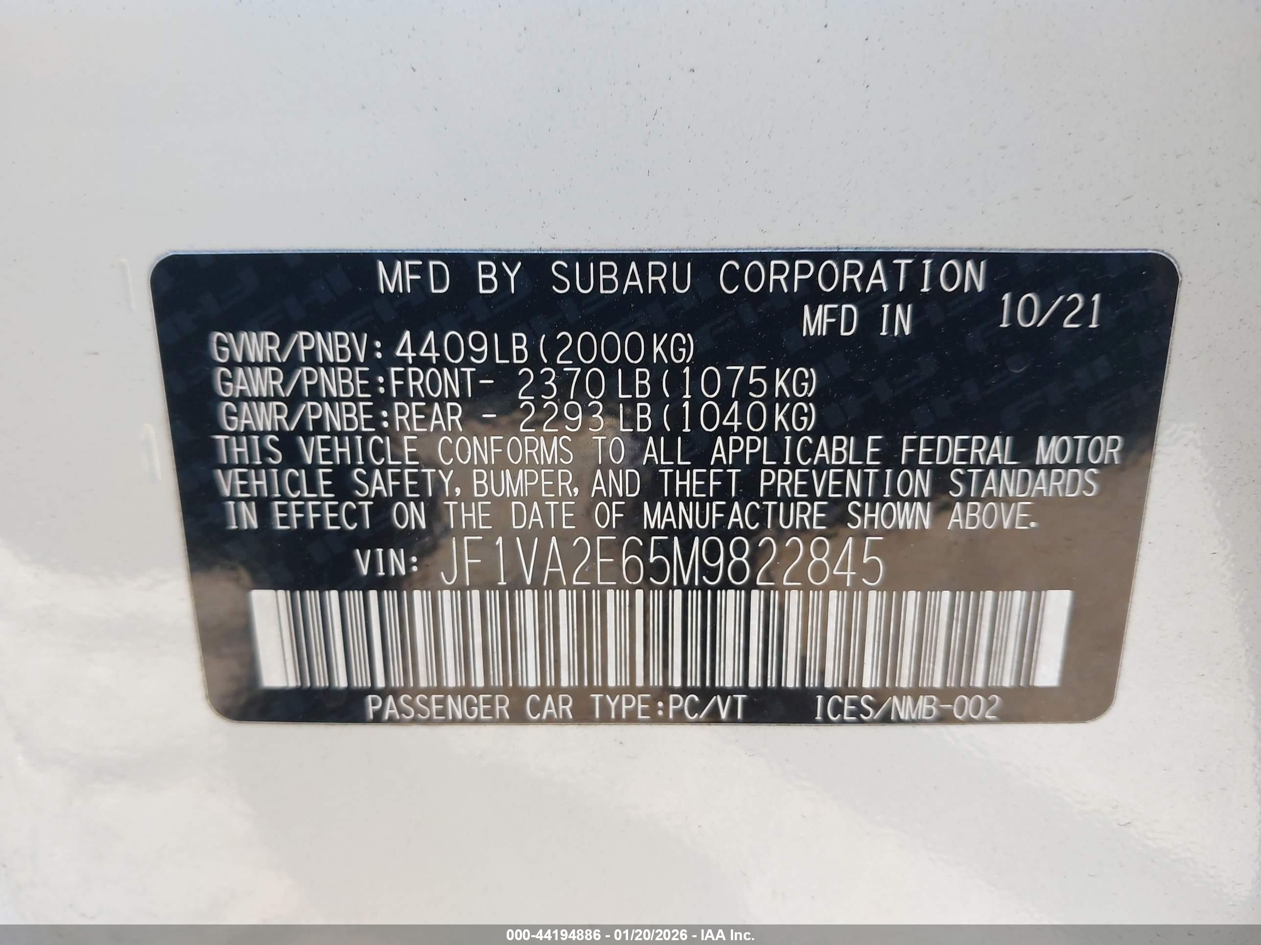 SUBARU WRX image 9