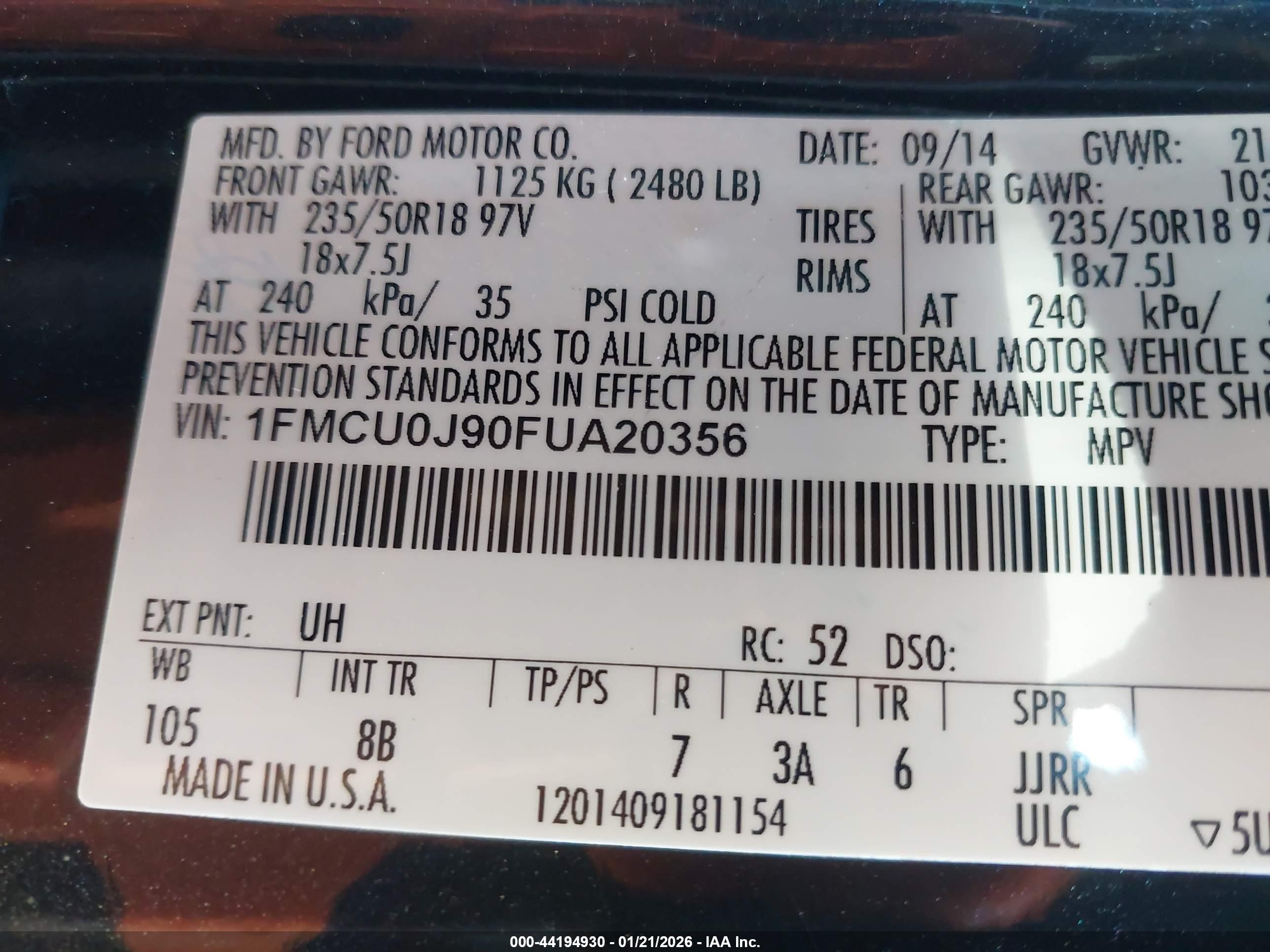 FORD ESCAPE image 9