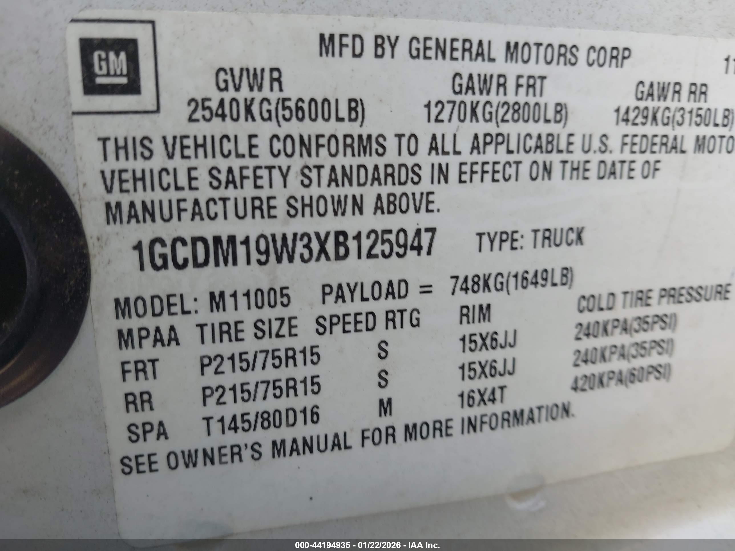 CHEVROLET ASTRO image 9