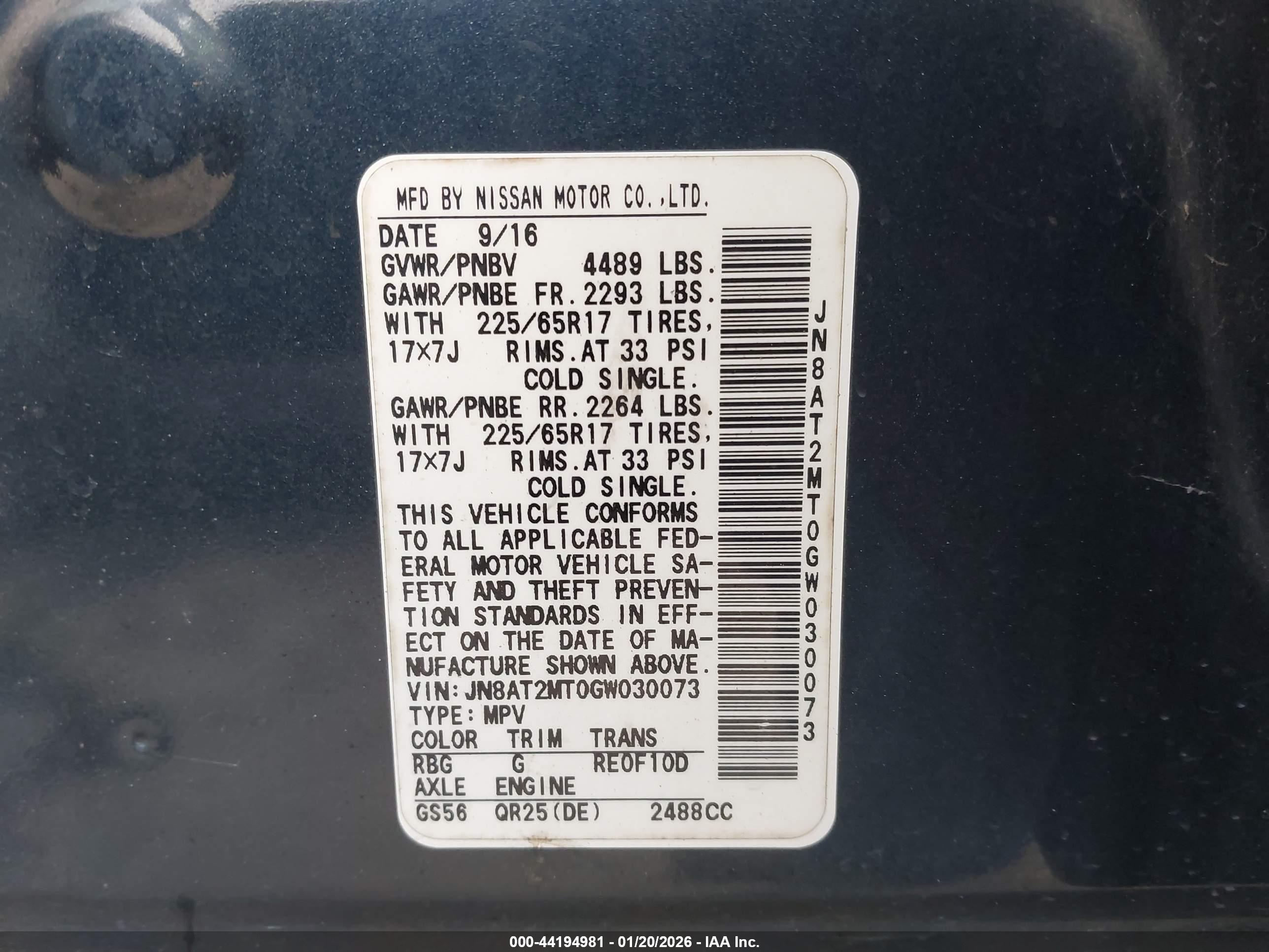 NISSAN ROGUE image 9