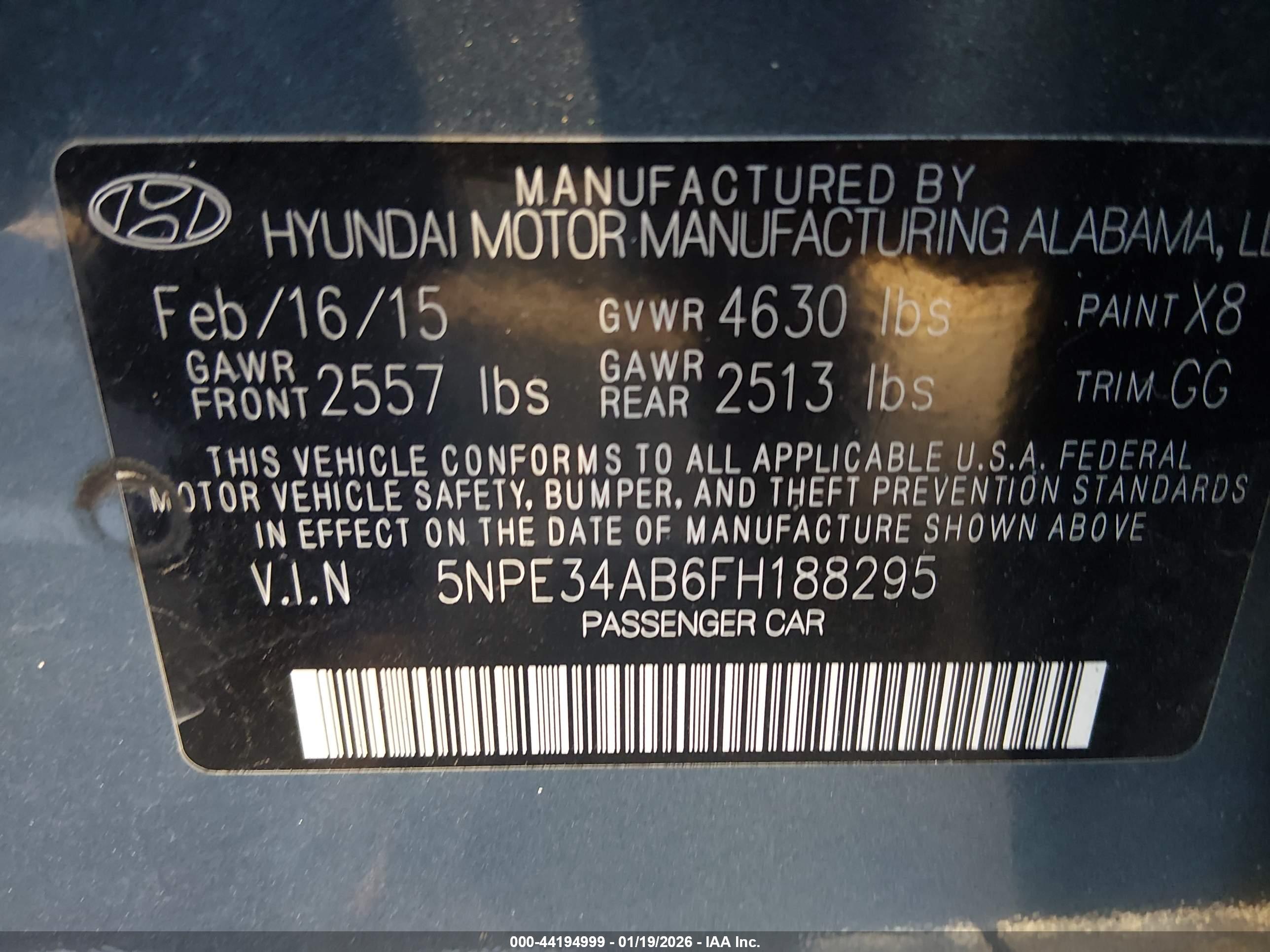 HYUNDAI SONATA image 9