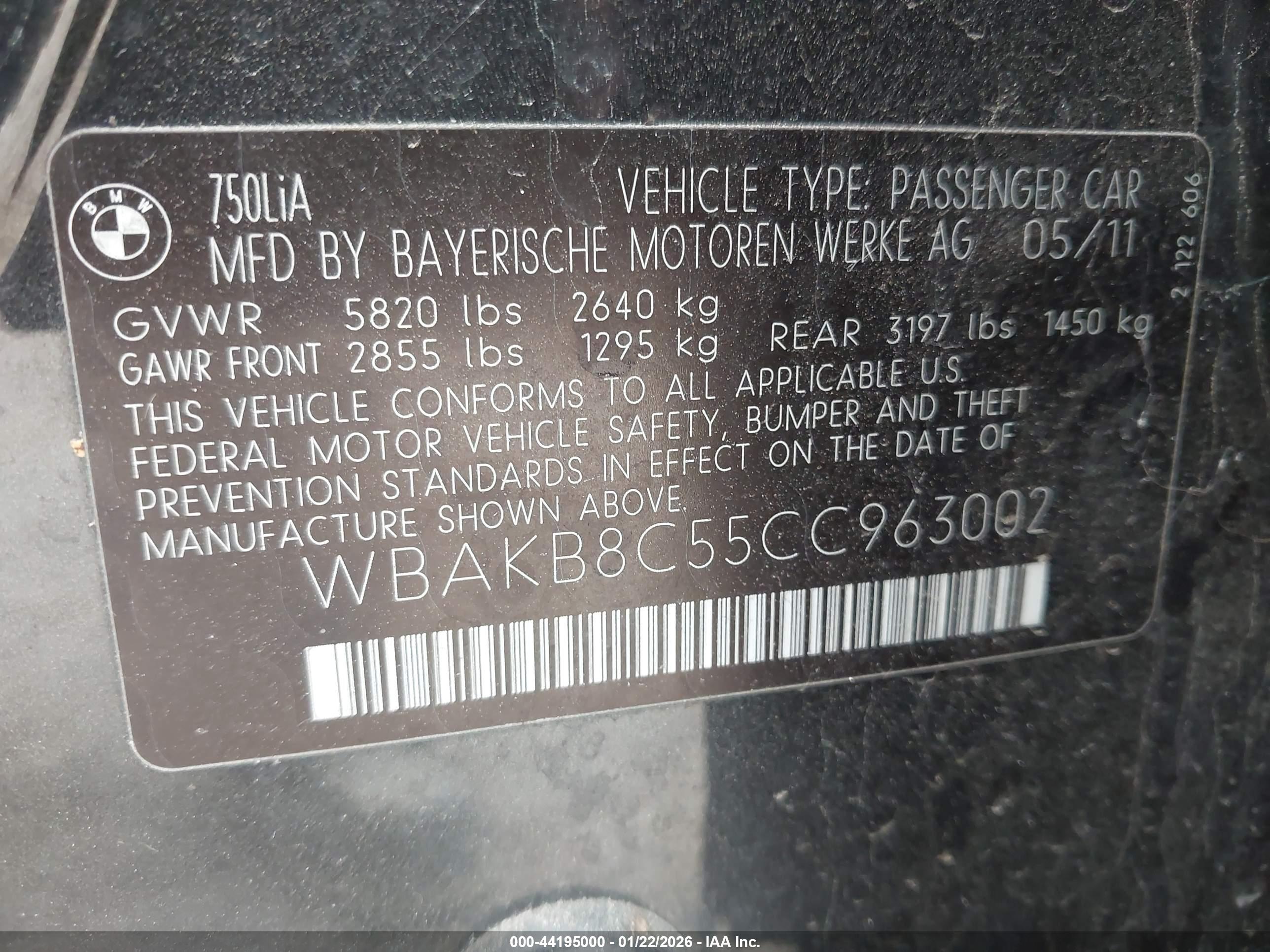 BMW 750LI image 9