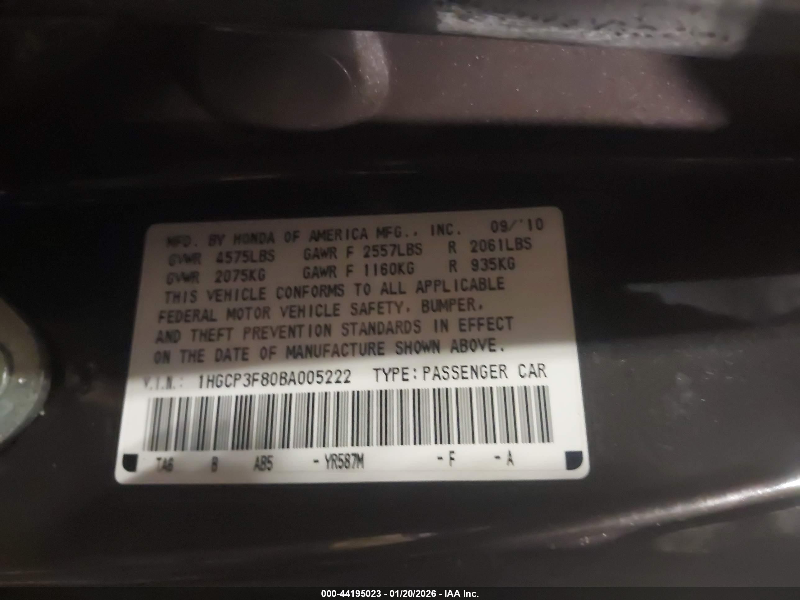 HONDA ACCORD image 9