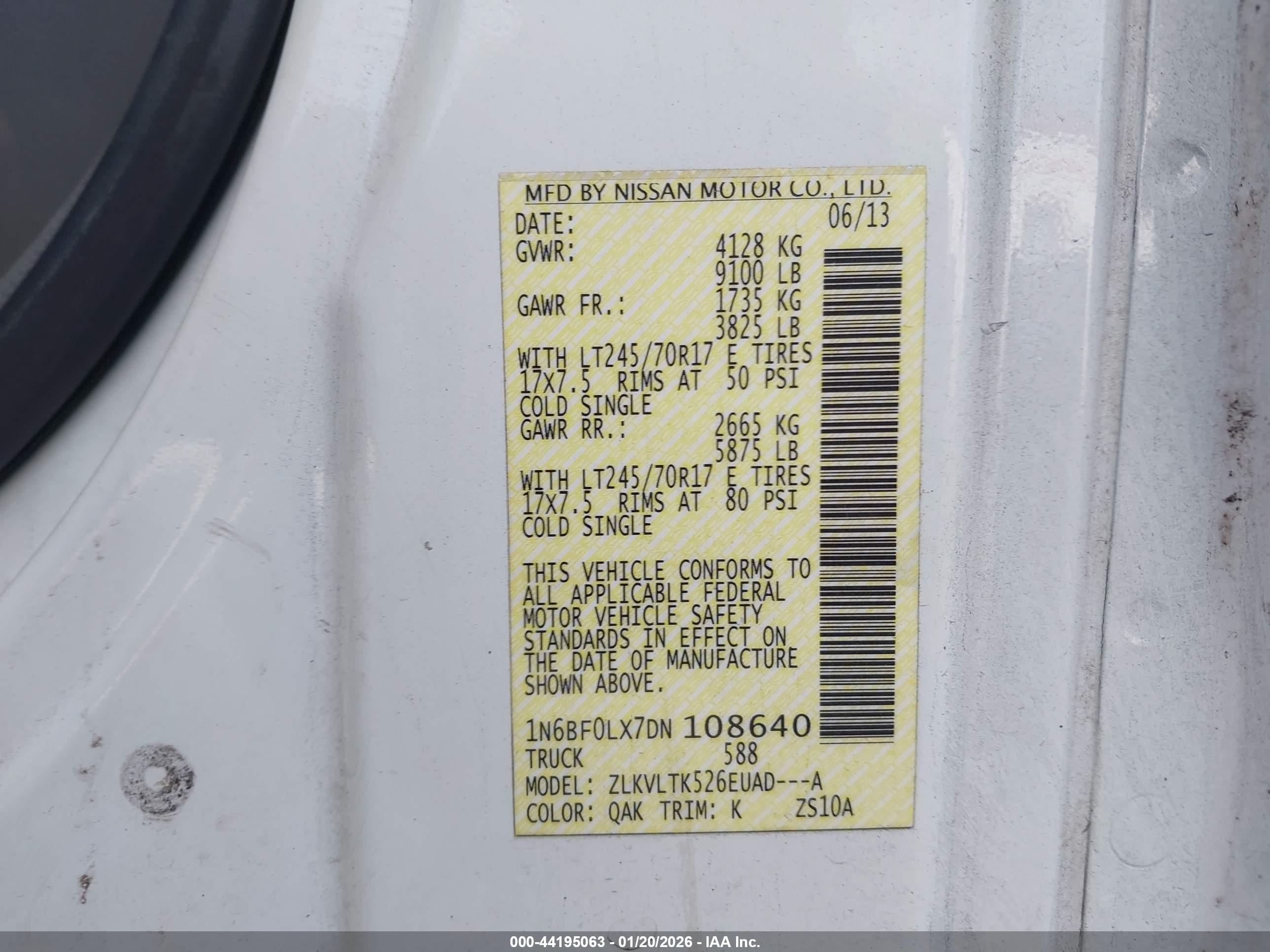 NISSAN NV image 9