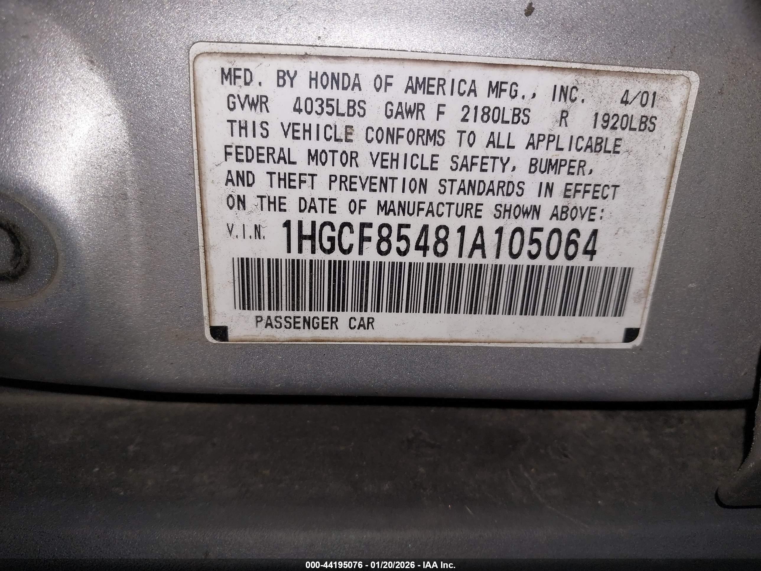 HONDA ACCORD image 9
