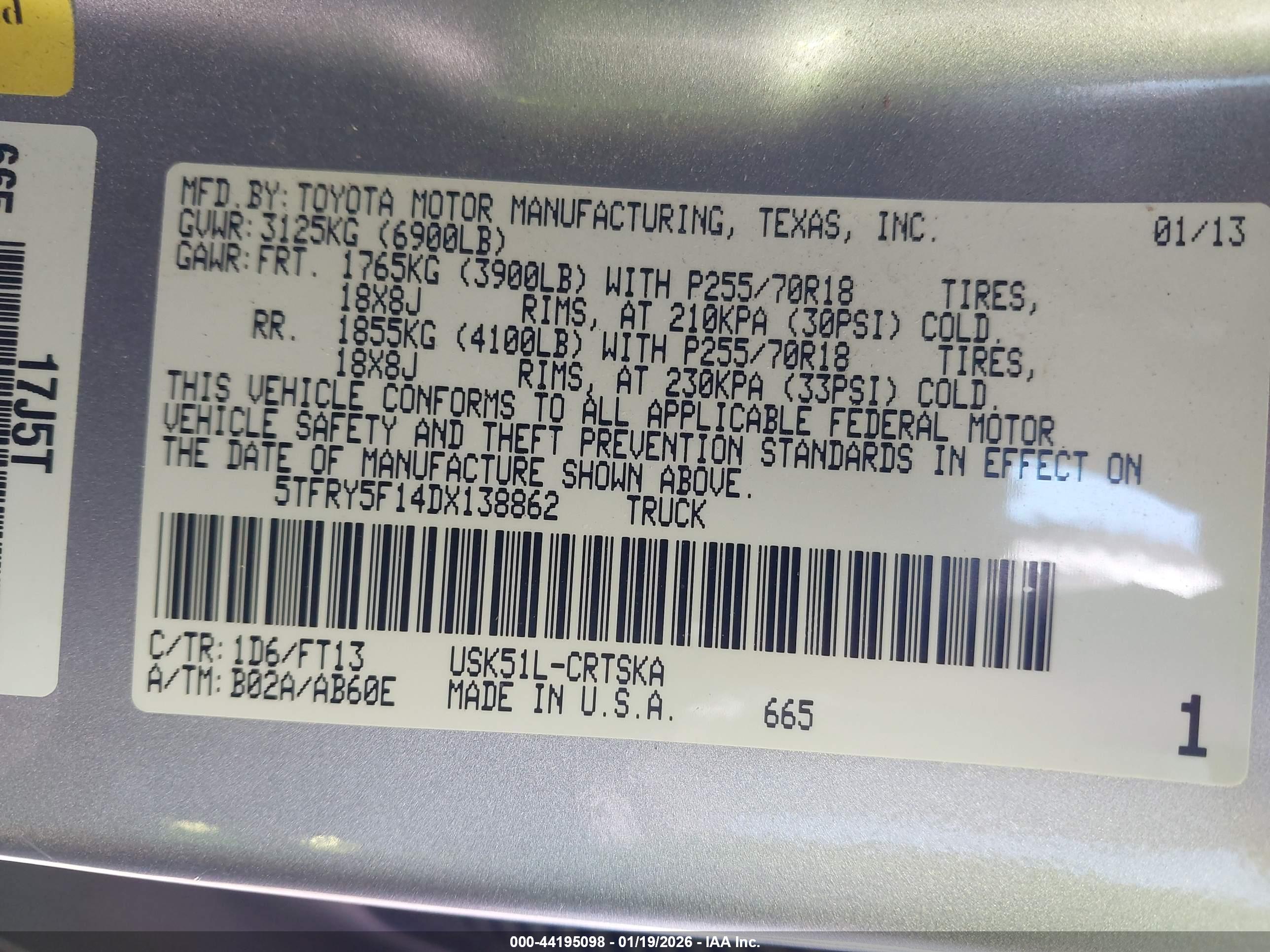 TOYOTA TUNDRA image 9