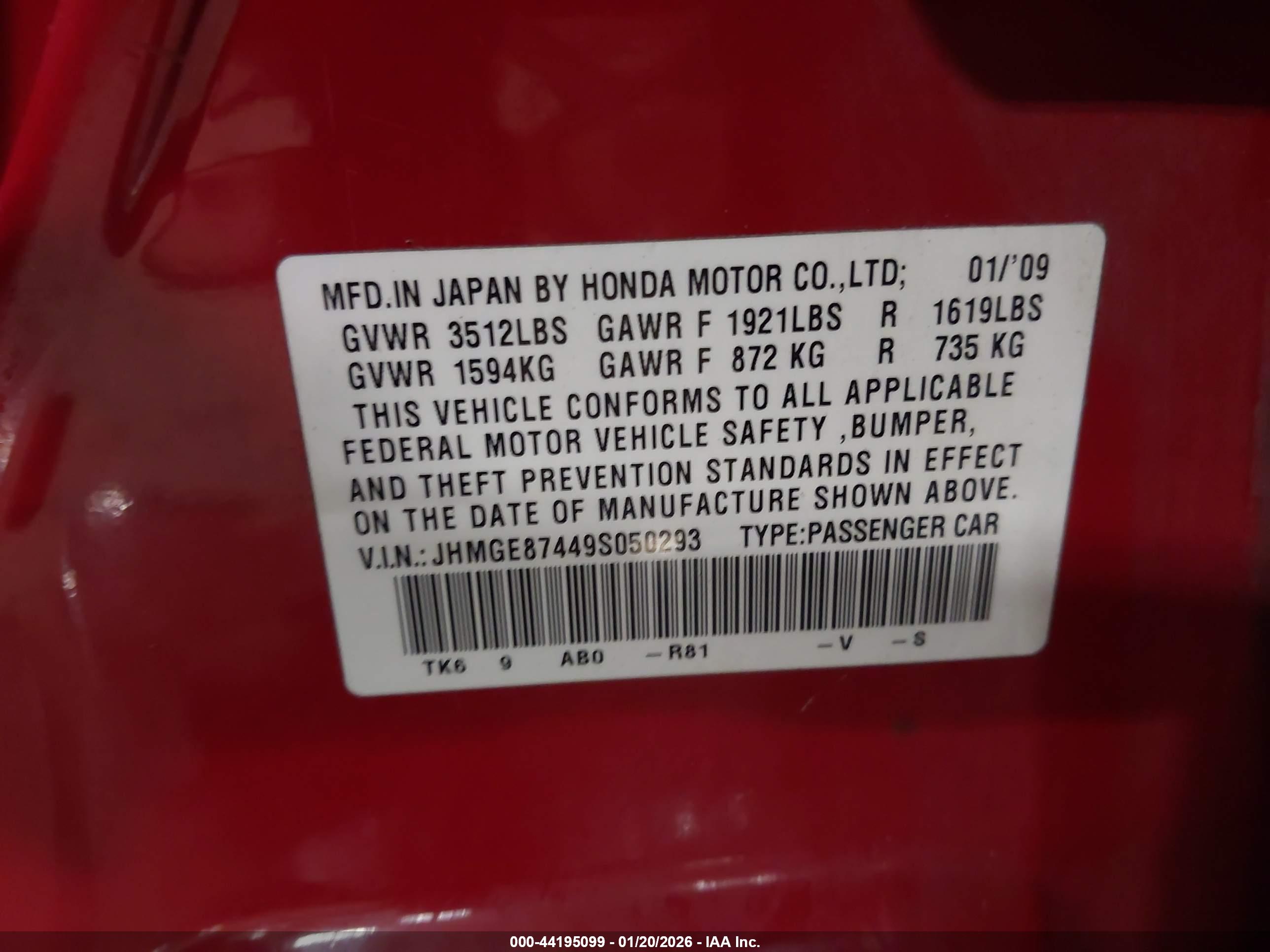 HONDA FIT image 9