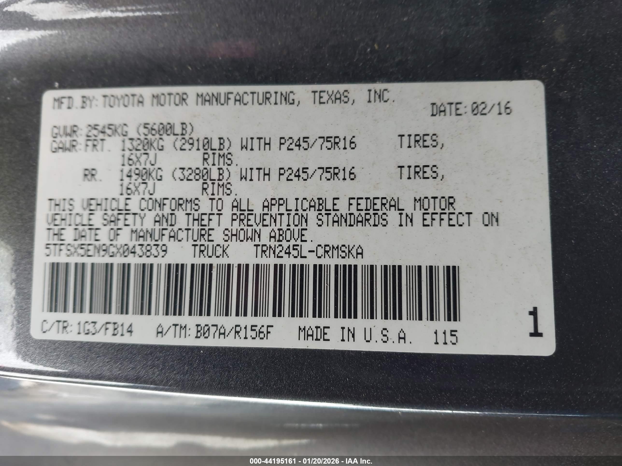 TOYOTA TACOMA image 9