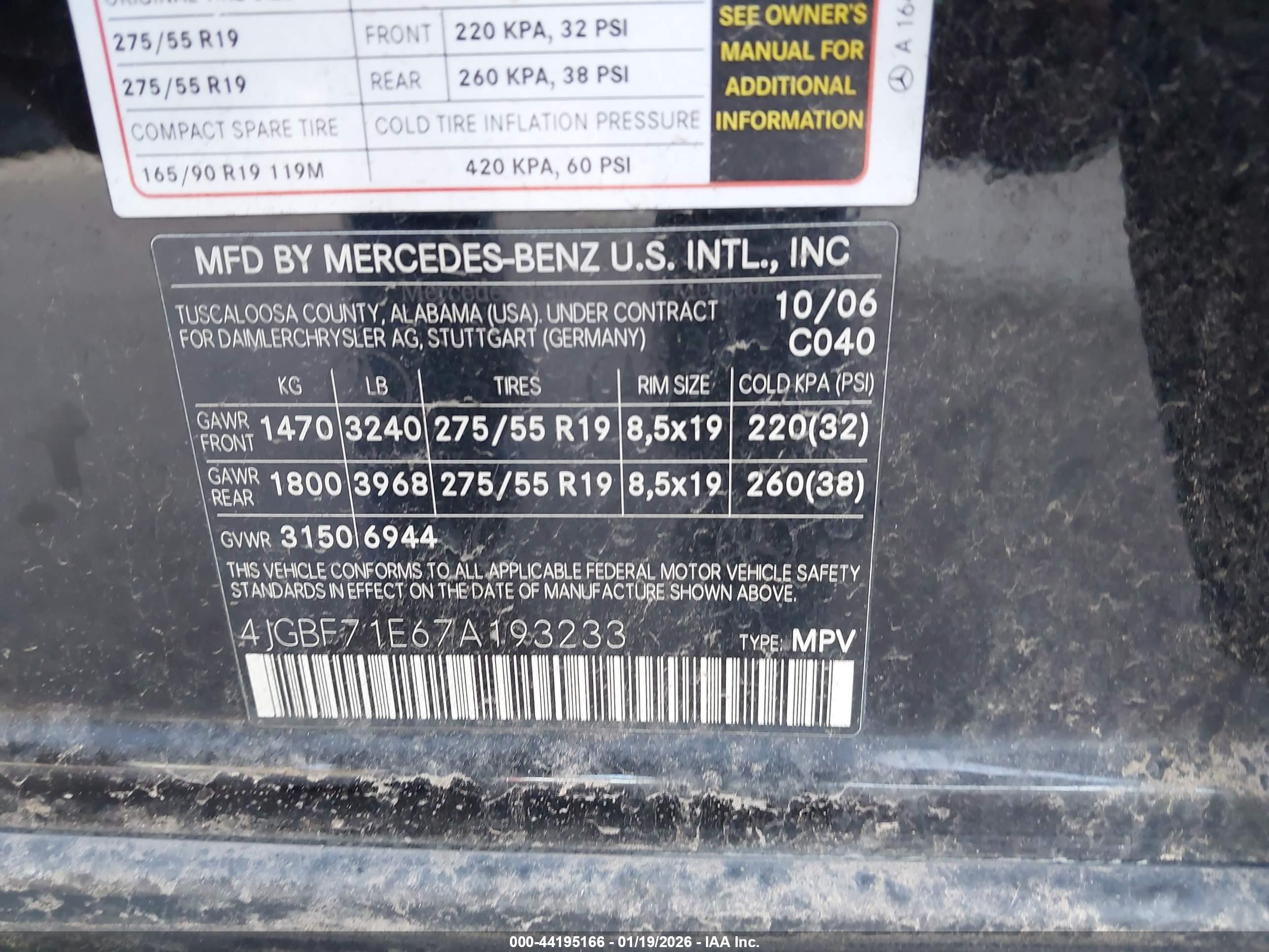 MERCEDES-BENZ GL image 9