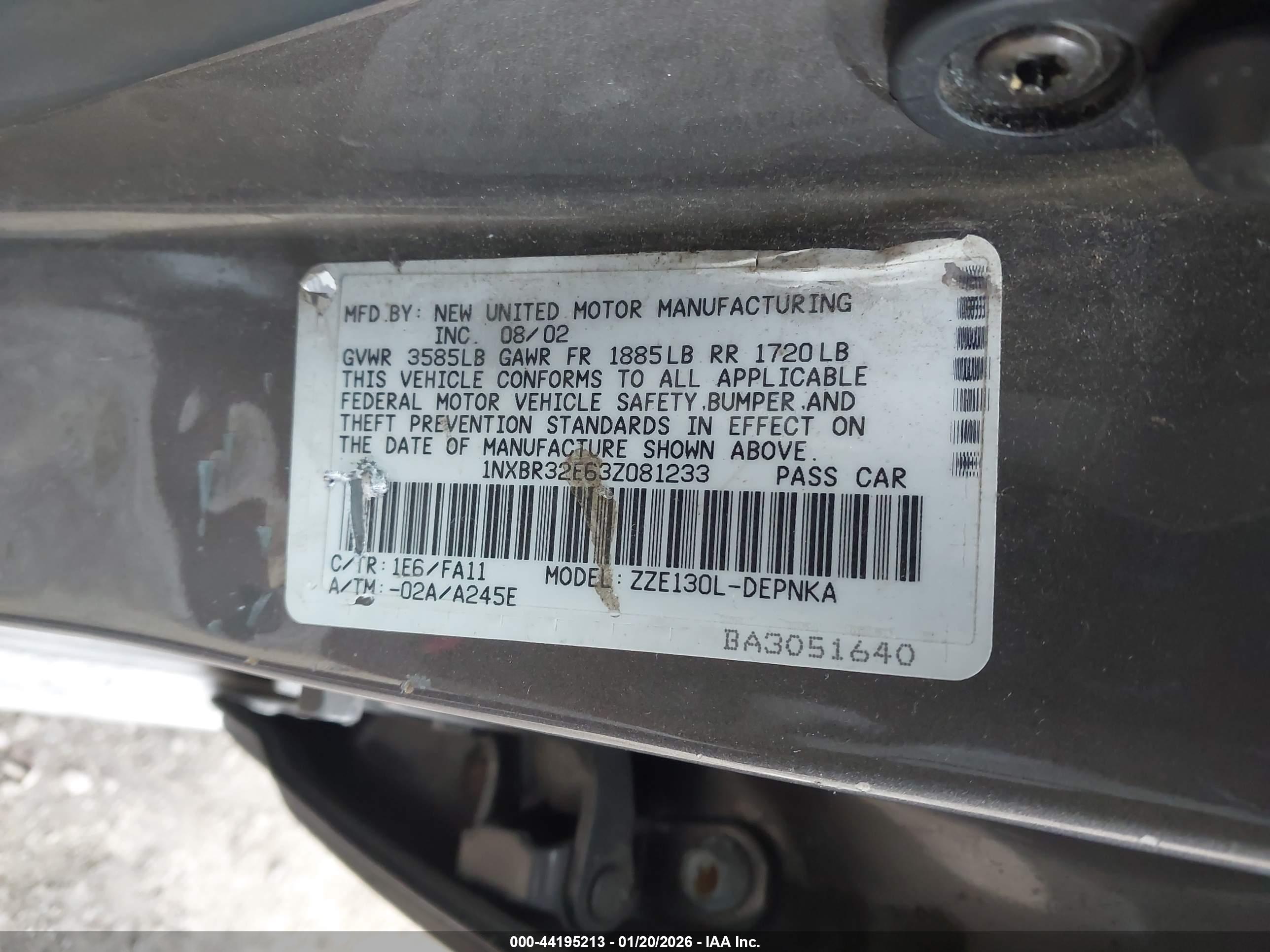 TOYOTA COROLLA image 9