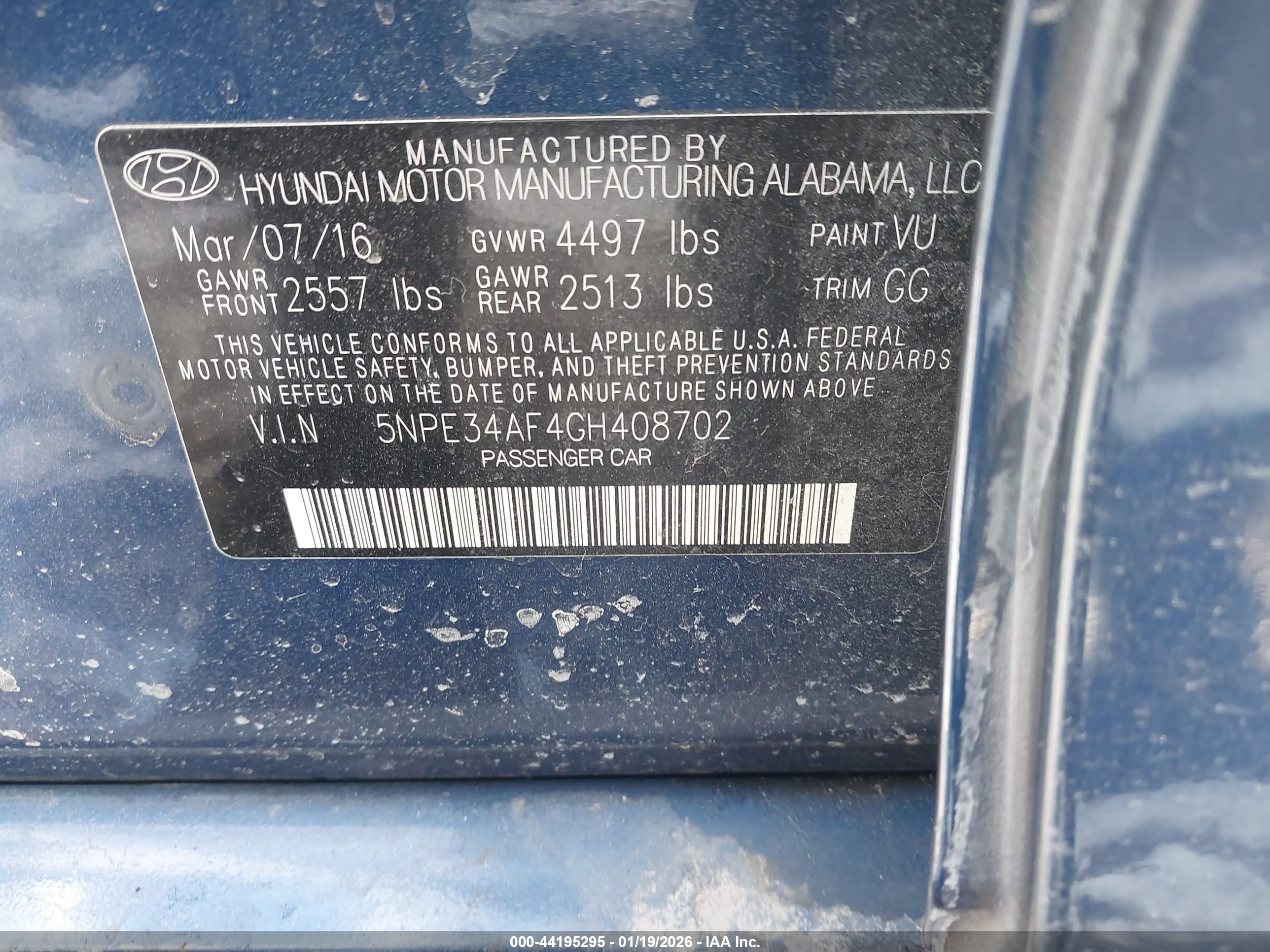 HYUNDAI SONATA image 9