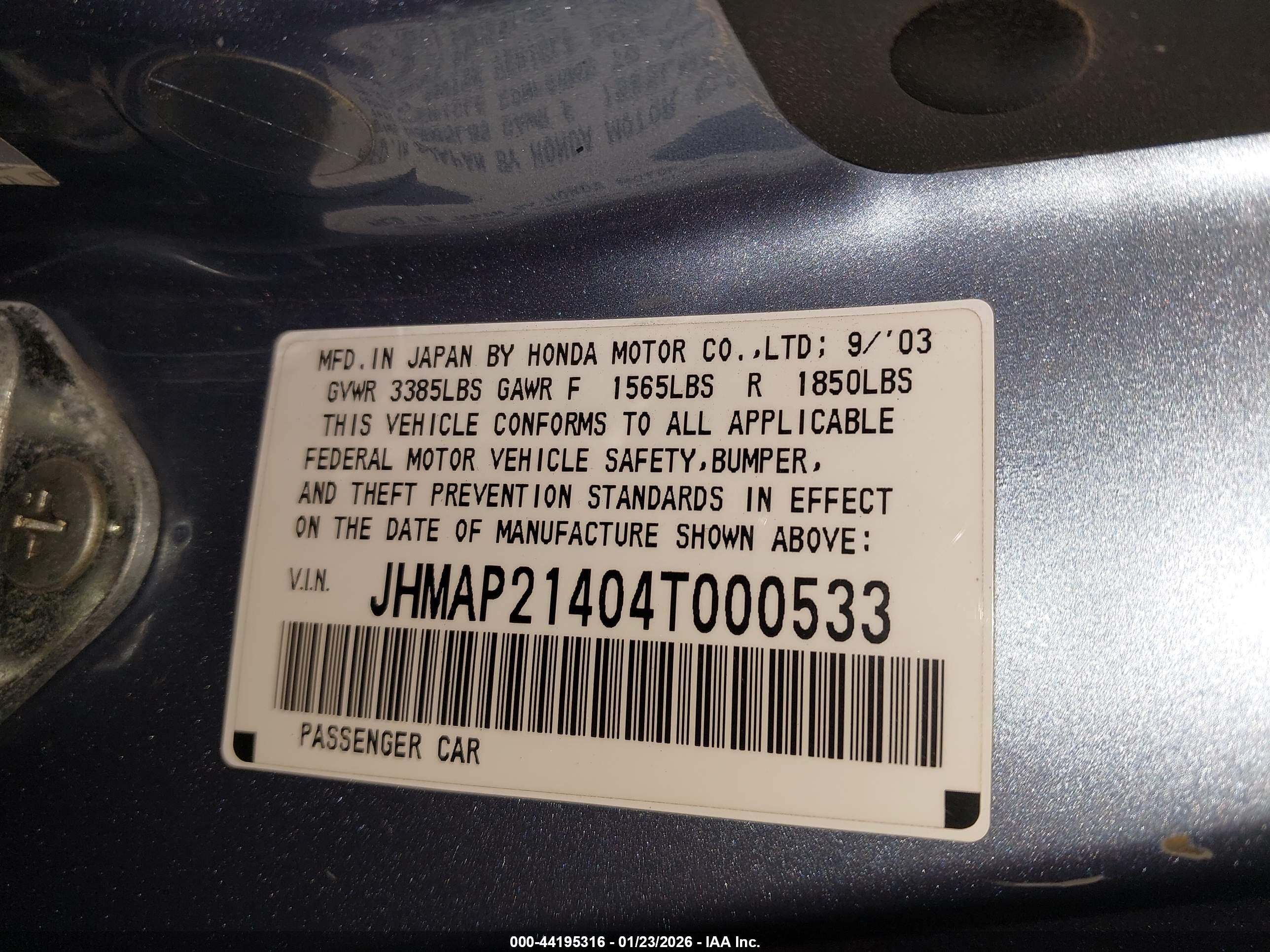 HONDA S2000 image 9