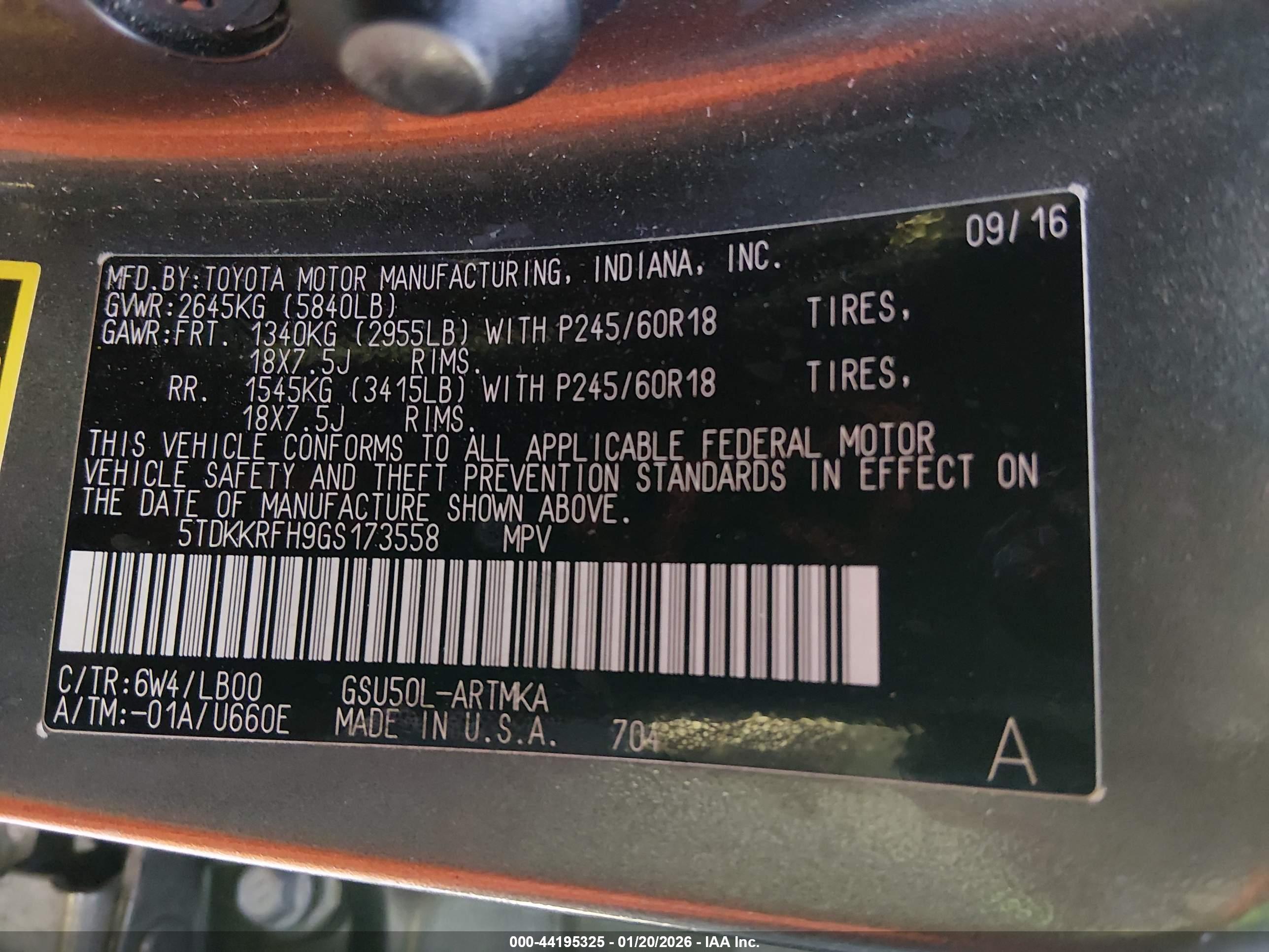 TOYOTA HIGHLANDER image 9