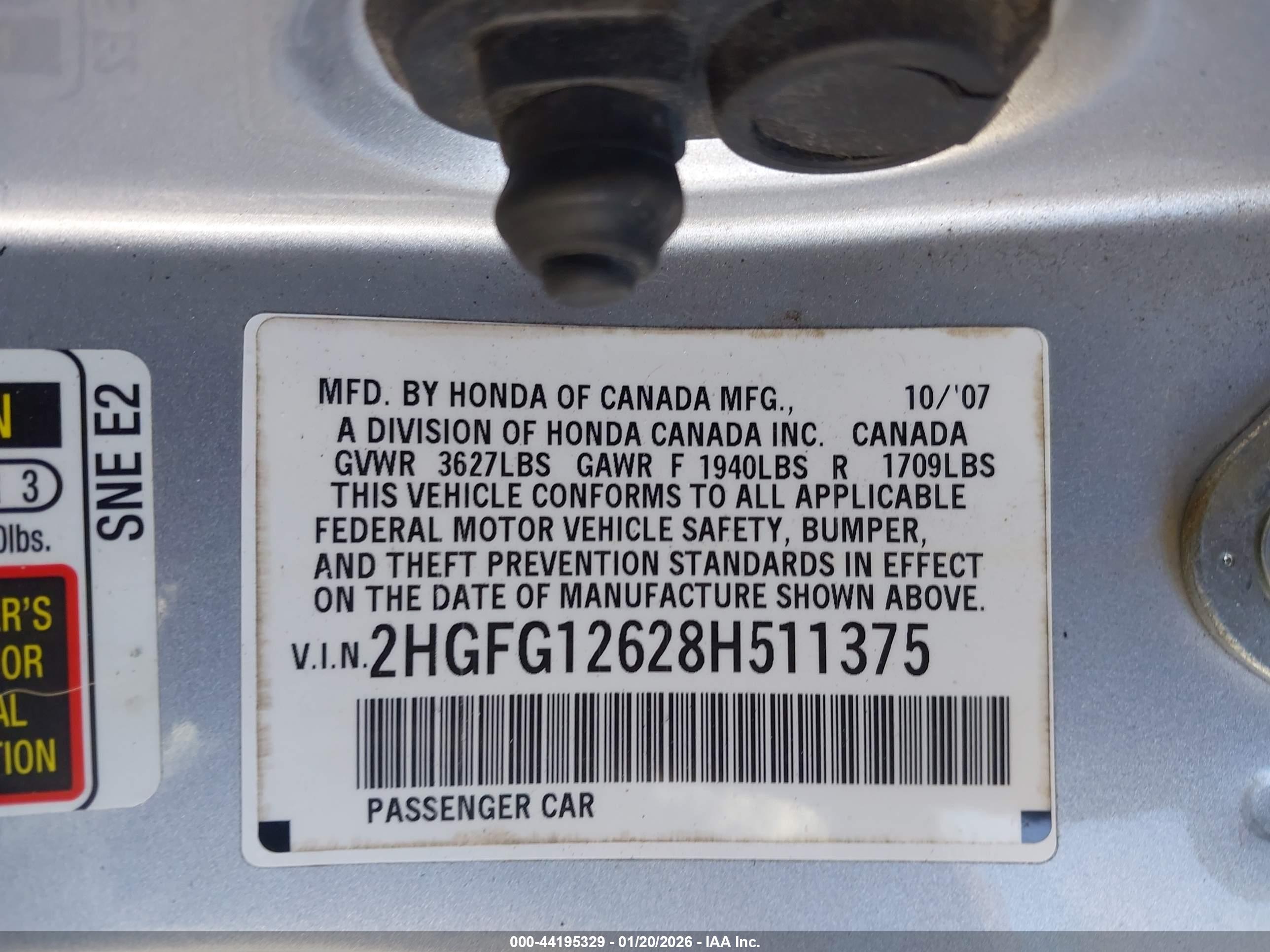 HONDA CIVIC image 9